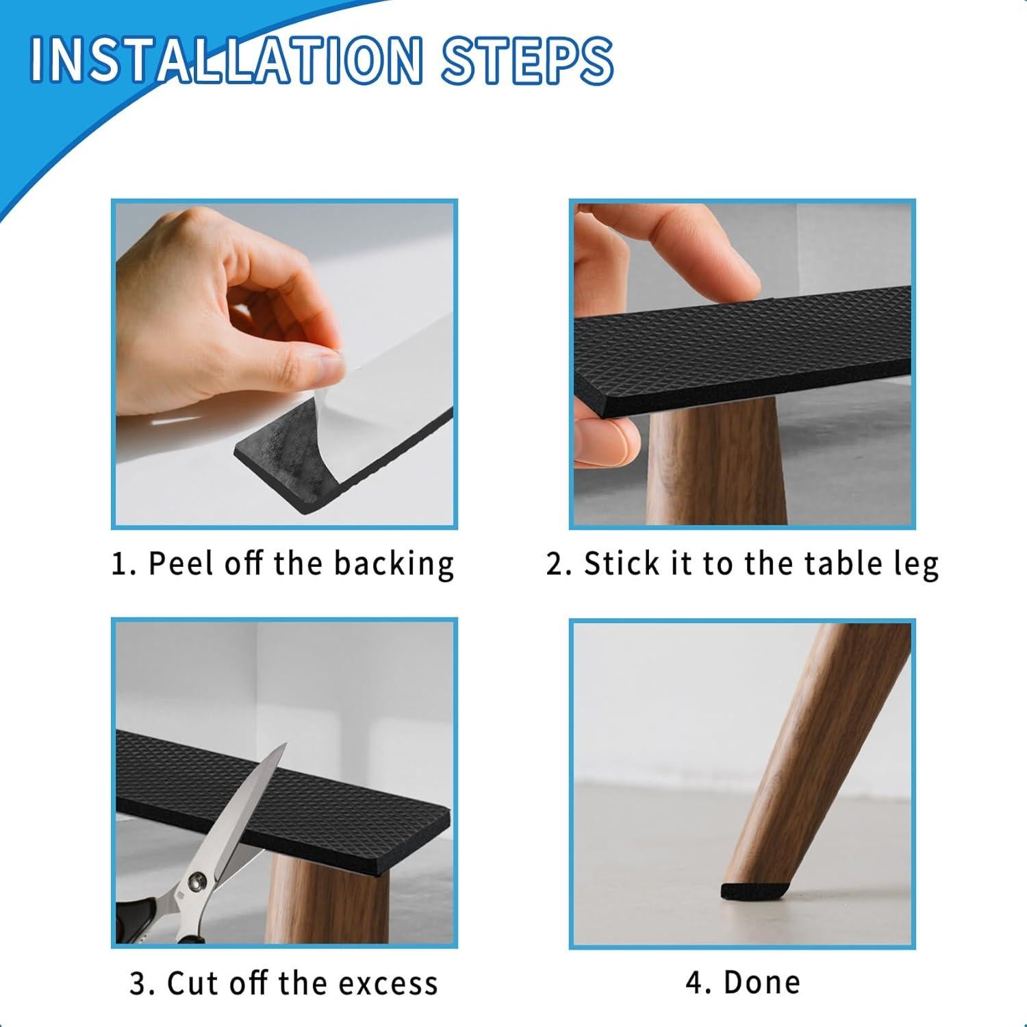 Almohadillas Antideslizantes WHTCHSU 12PCS 14.5x4.7cm