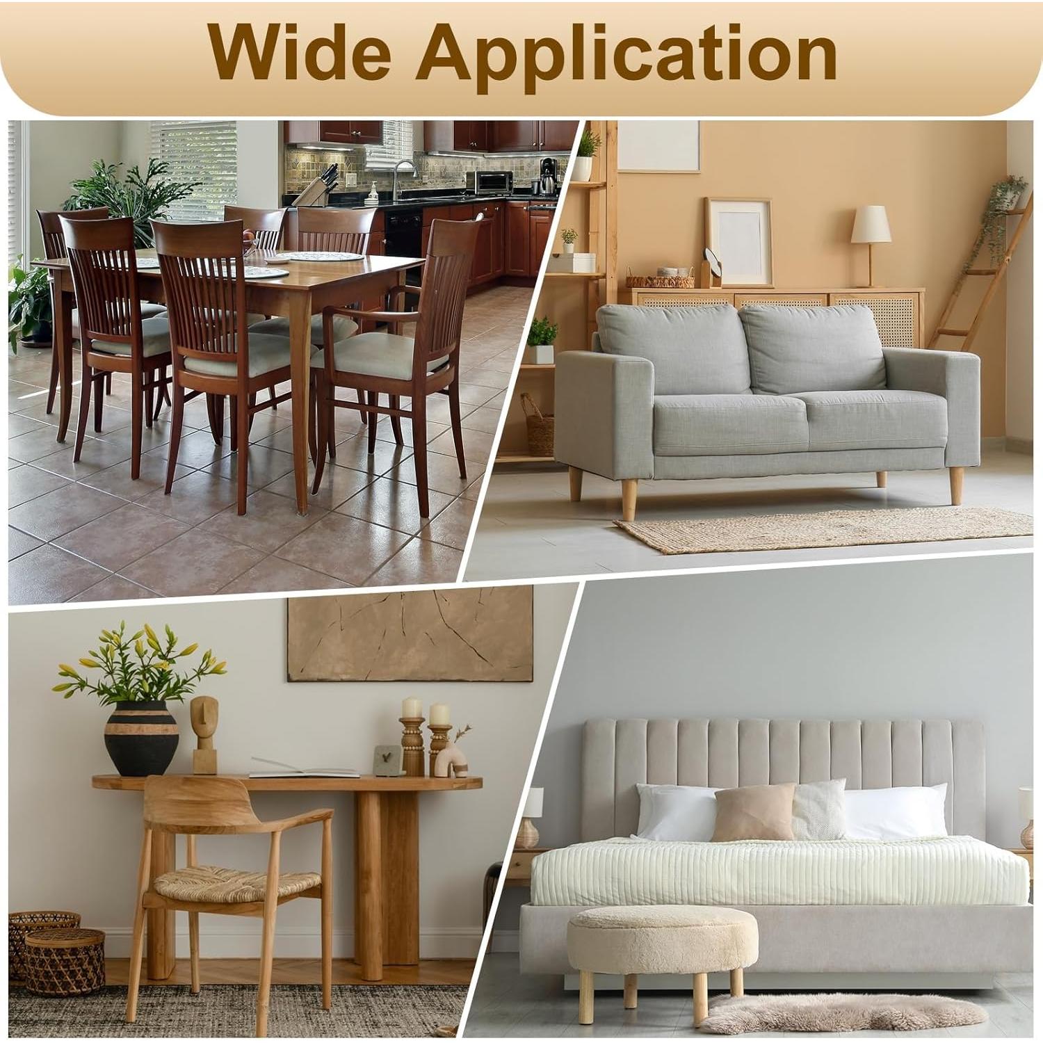 Deslizadores de Muebles Autoadhesivos uxcell 38mm - 12 Pcs