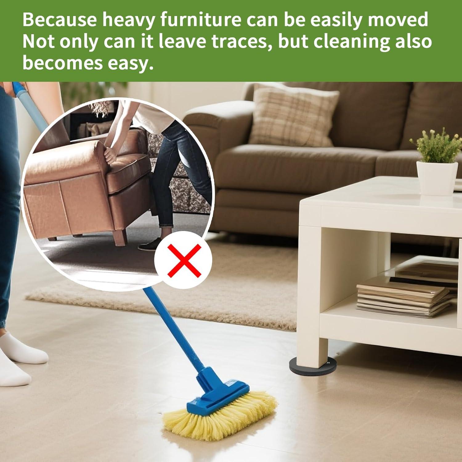 Deslizadores de Muebles 8 PCS COVERCORNER 3.5" y 4" Multi-Superficie