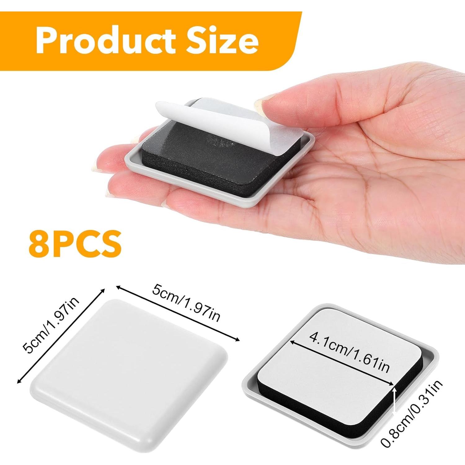 Deslizadores de Muebles Yolev 8 Piezas para Alfombra 5x1.8 cm