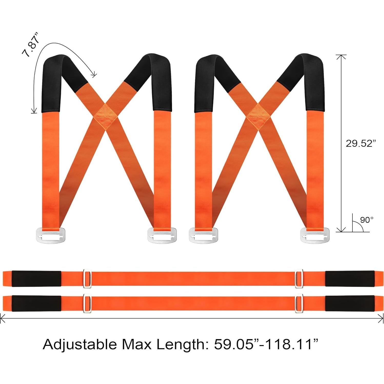 Correas de Mudanza HQQNUO MS, Ajustables 300 cm, 400 kg