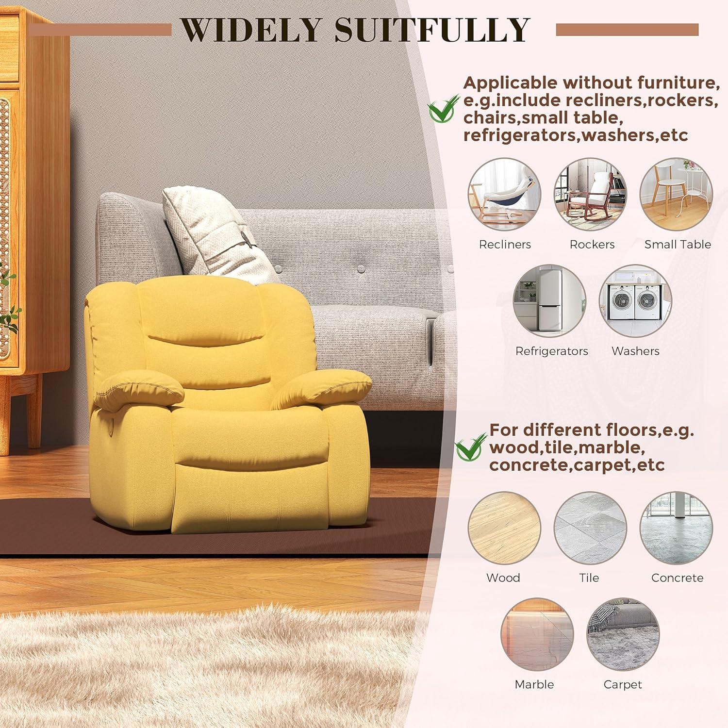 Almohadillas Antideslizantes RIAUOR para Sillones Reclinables 76.2x76.2cm