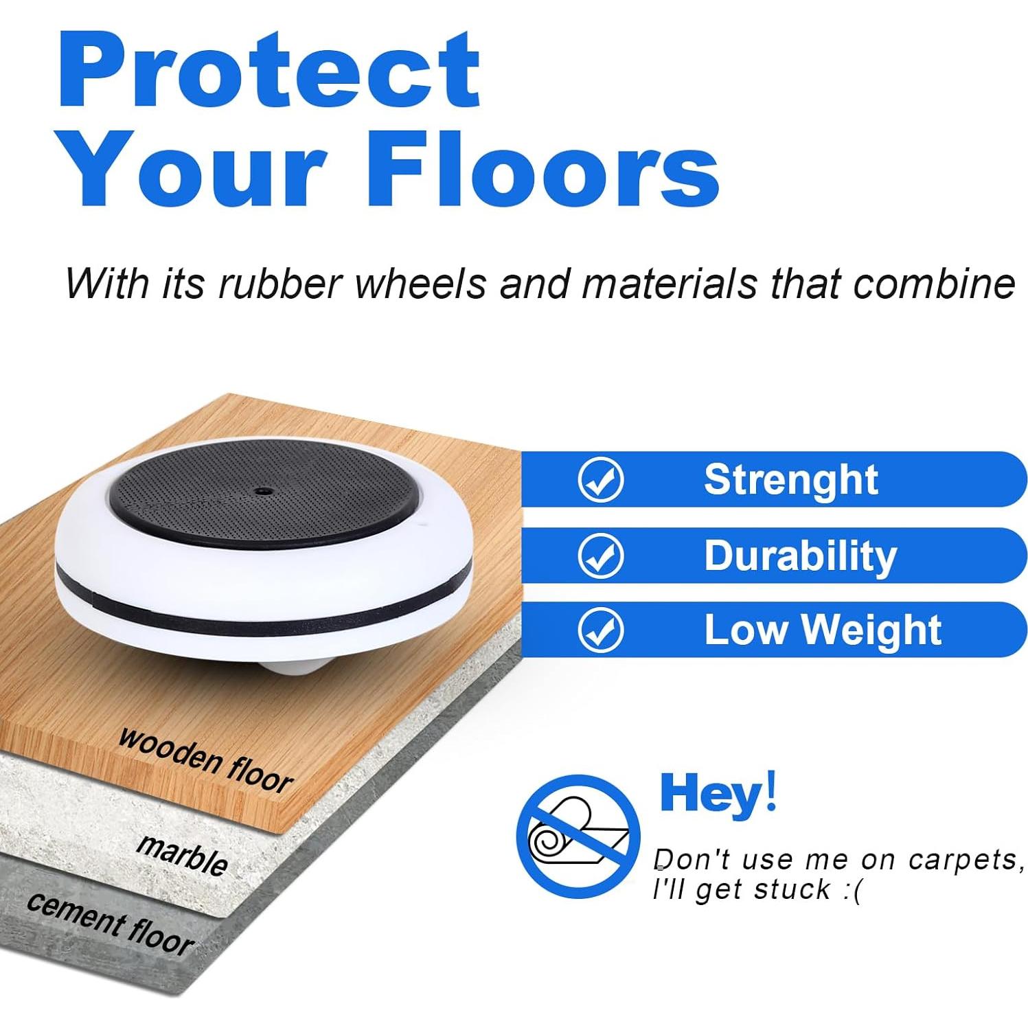 Elevador de Muebles WEPUMP 440 kg con Ruedas Ajustables