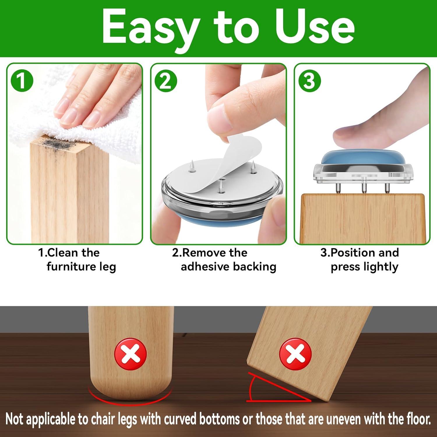 Deslizadores de Sillas ProtStorLife 16 Piezas Antirrasguños