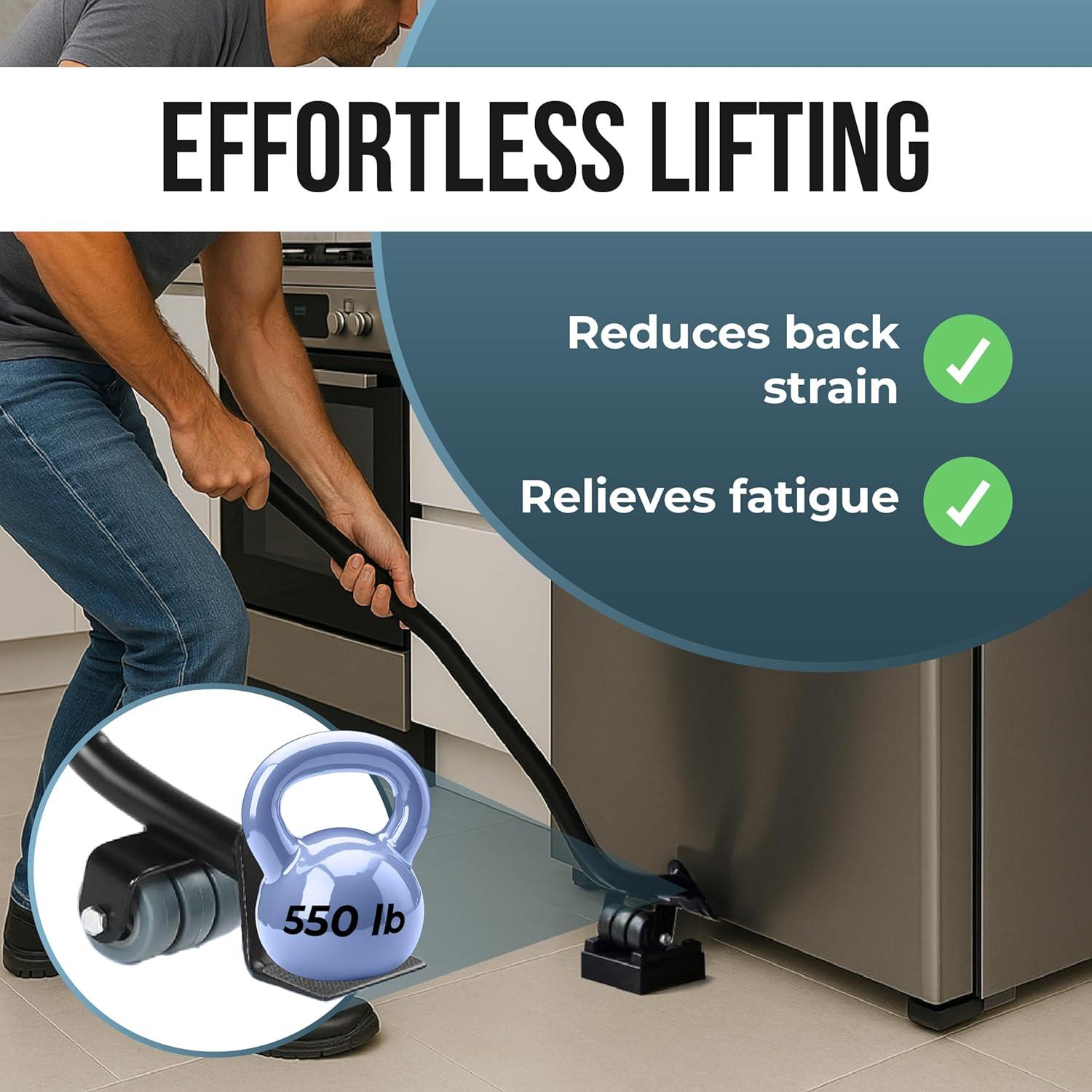 Juego de Herramientas para Levantar Muebles Talime - Palanca de Acero 250 kg