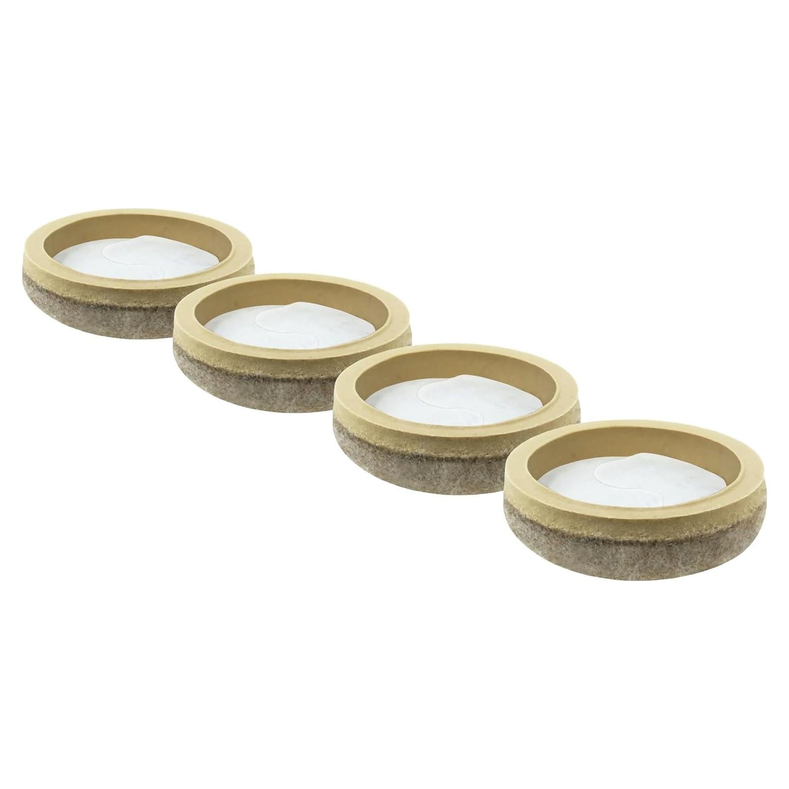 Deslizadores de Fieltro Formado Waxman 3.81 cm Beige - 20 Piezas