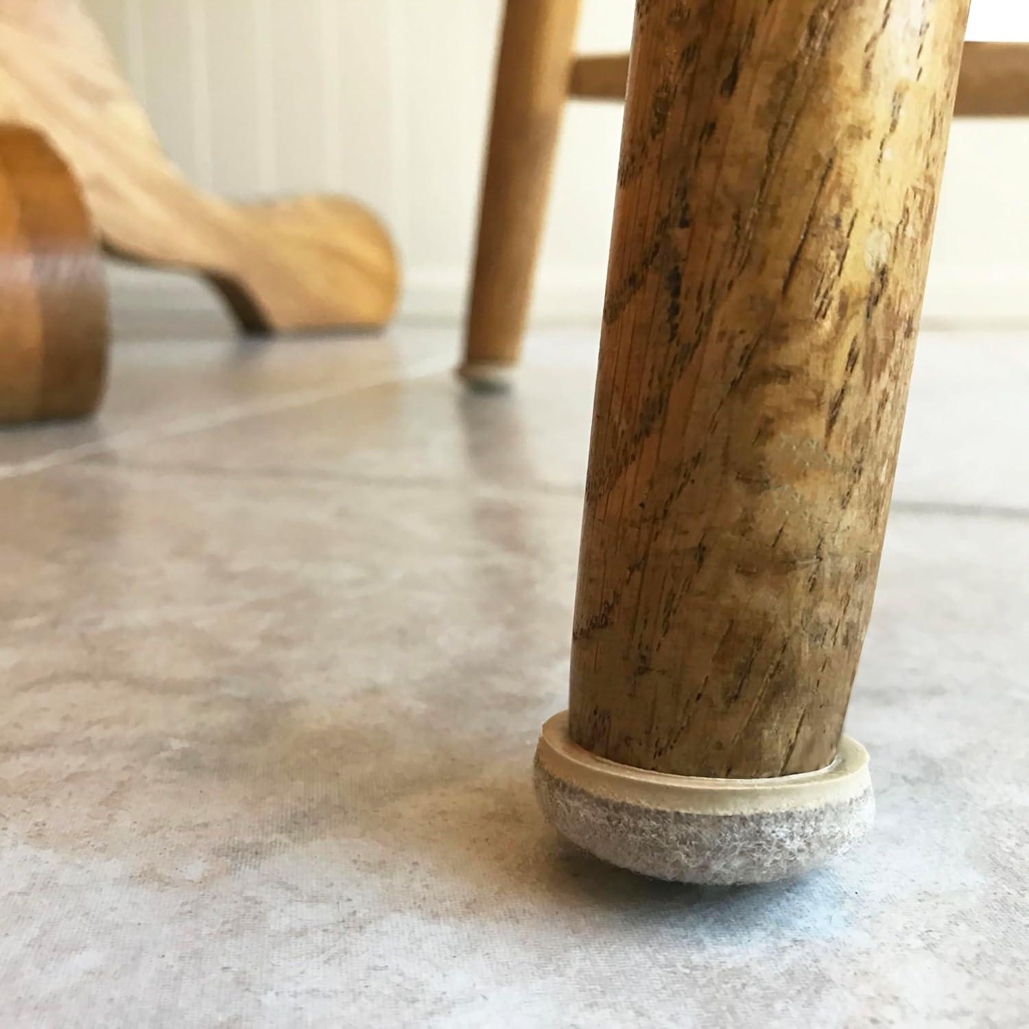 Deslizadores de Fieltro Formado Waxman 3.81 cm Beige - 20 Piezas