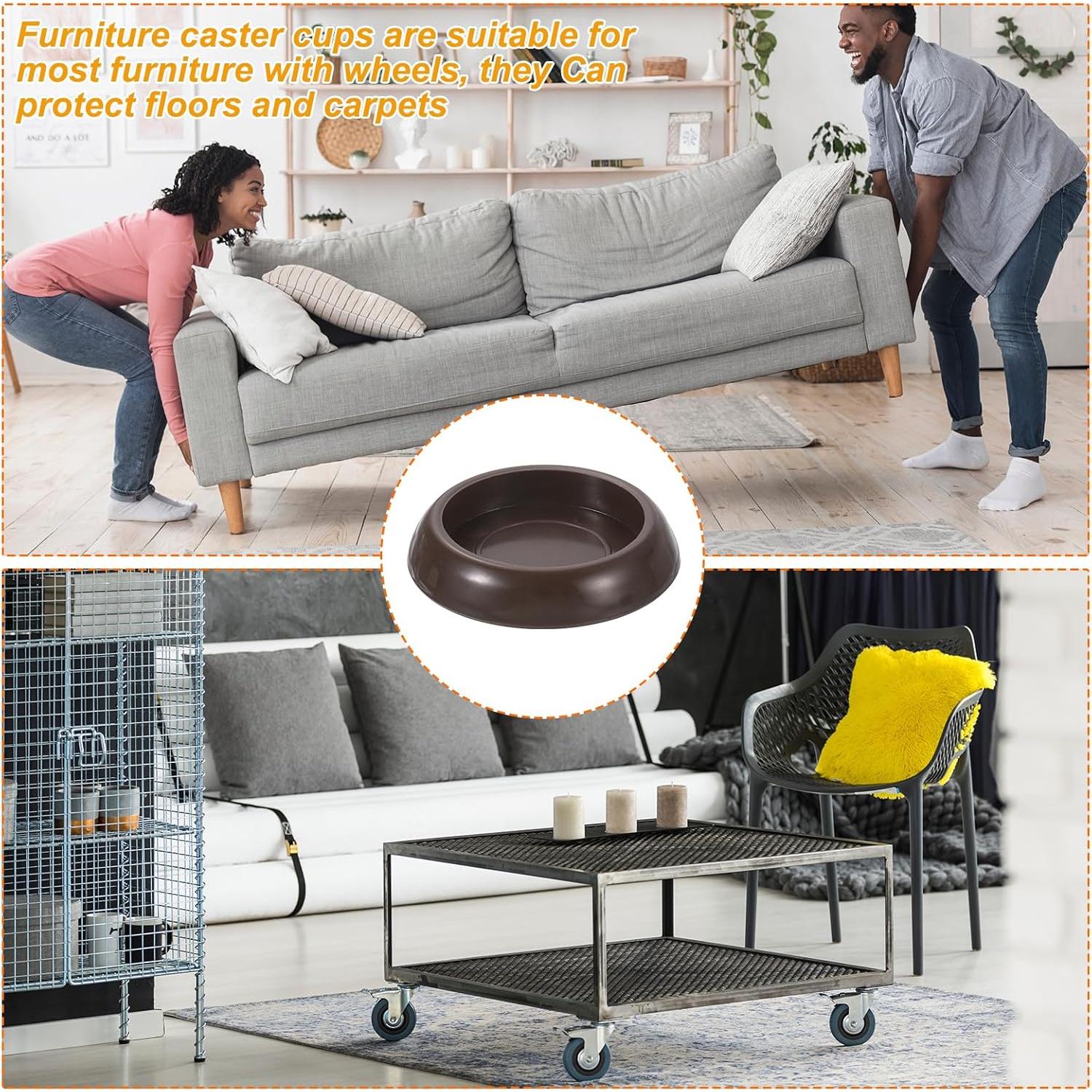 Pads para Muebles uxcell, 8 Pcs 32mm Protectores Redondos