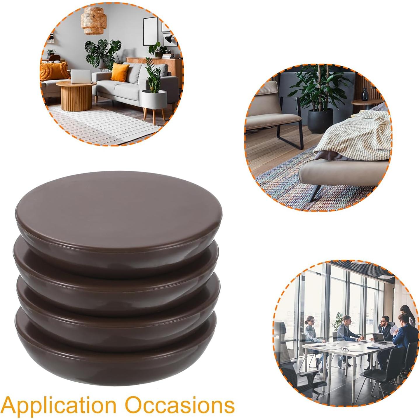Pads para Muebles uxcell, 8 Pcs 32mm Protectores Redondos