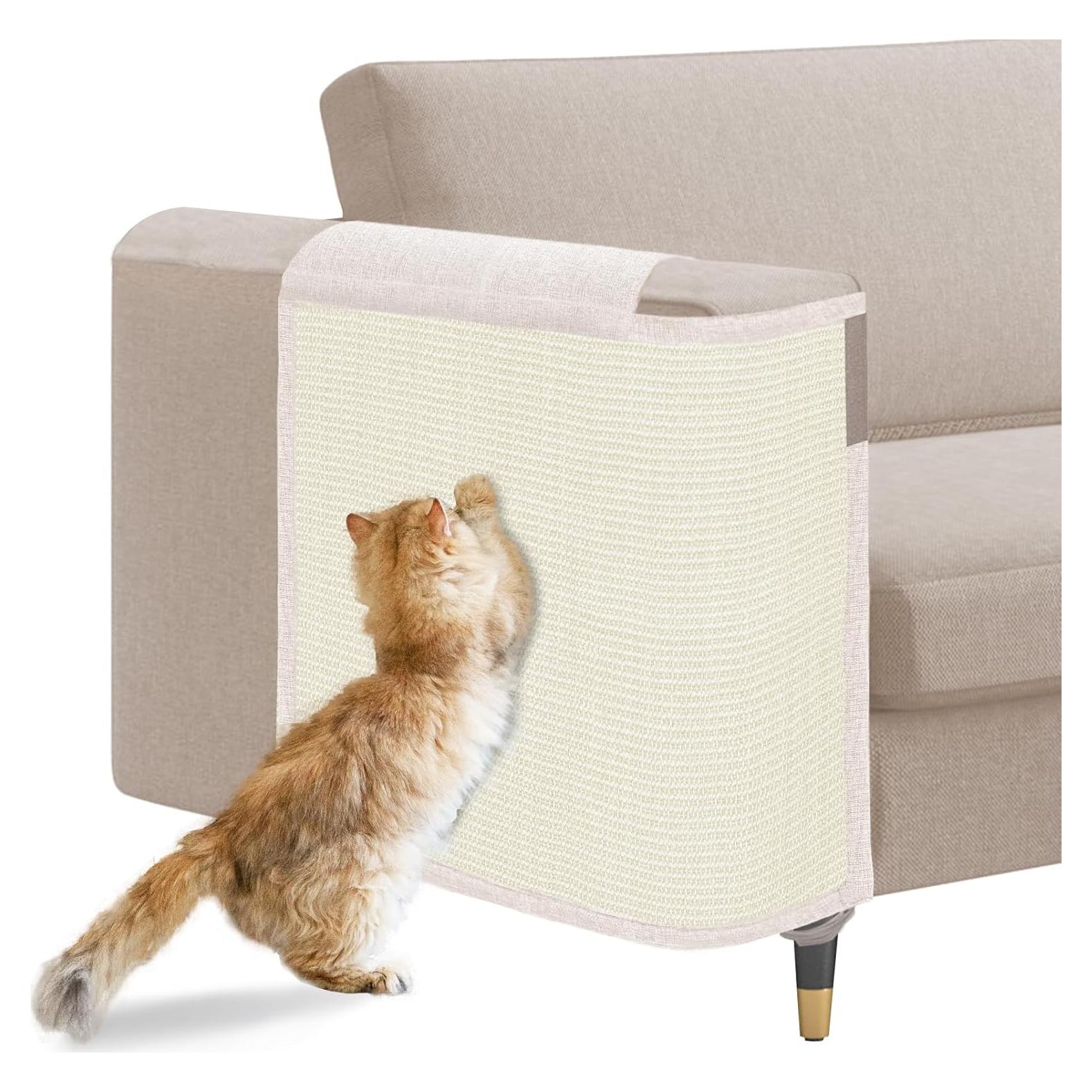 Protector de Sofá Oroonoko contra Arañazos de Gato 60x50cm Beige