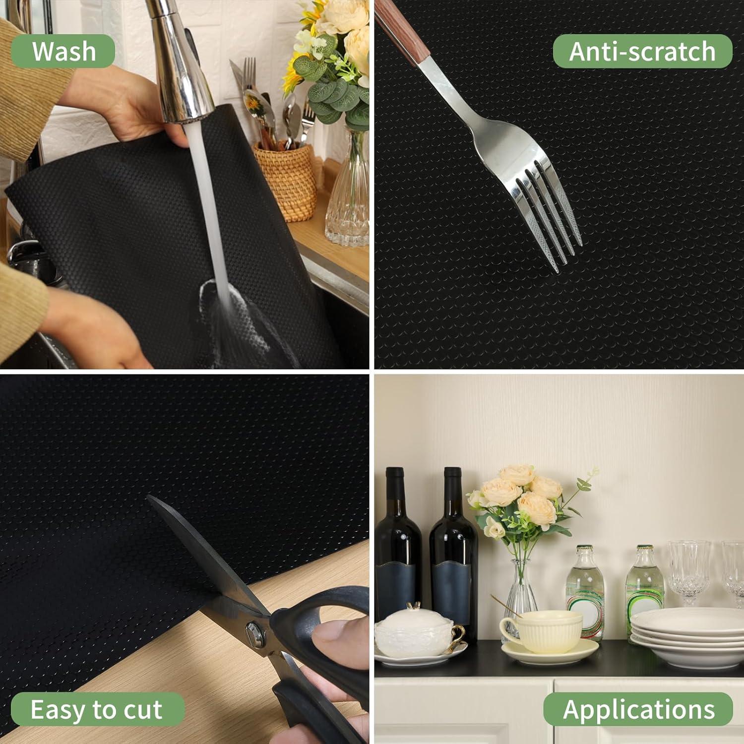 Forro de Estantería Wohomuke 38 cm x 6 m EVA Antideslizante