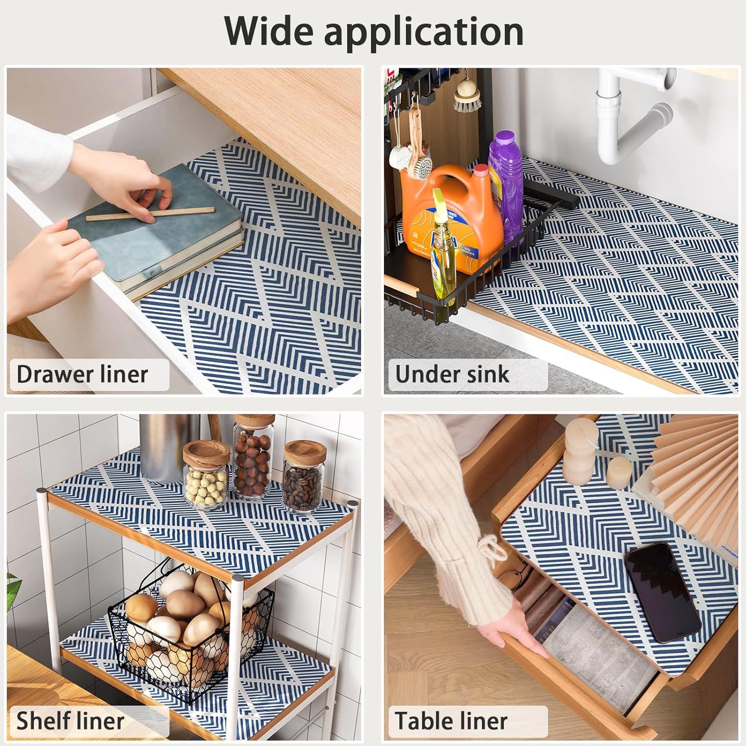 Forro Antideslizante Cohoo Home 30.48cm x 3.6m Azul