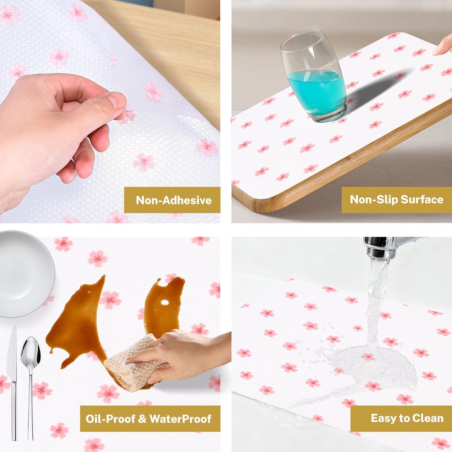 Forro de Estante Vinzton 30.48 cm x 609.6 cm Floral