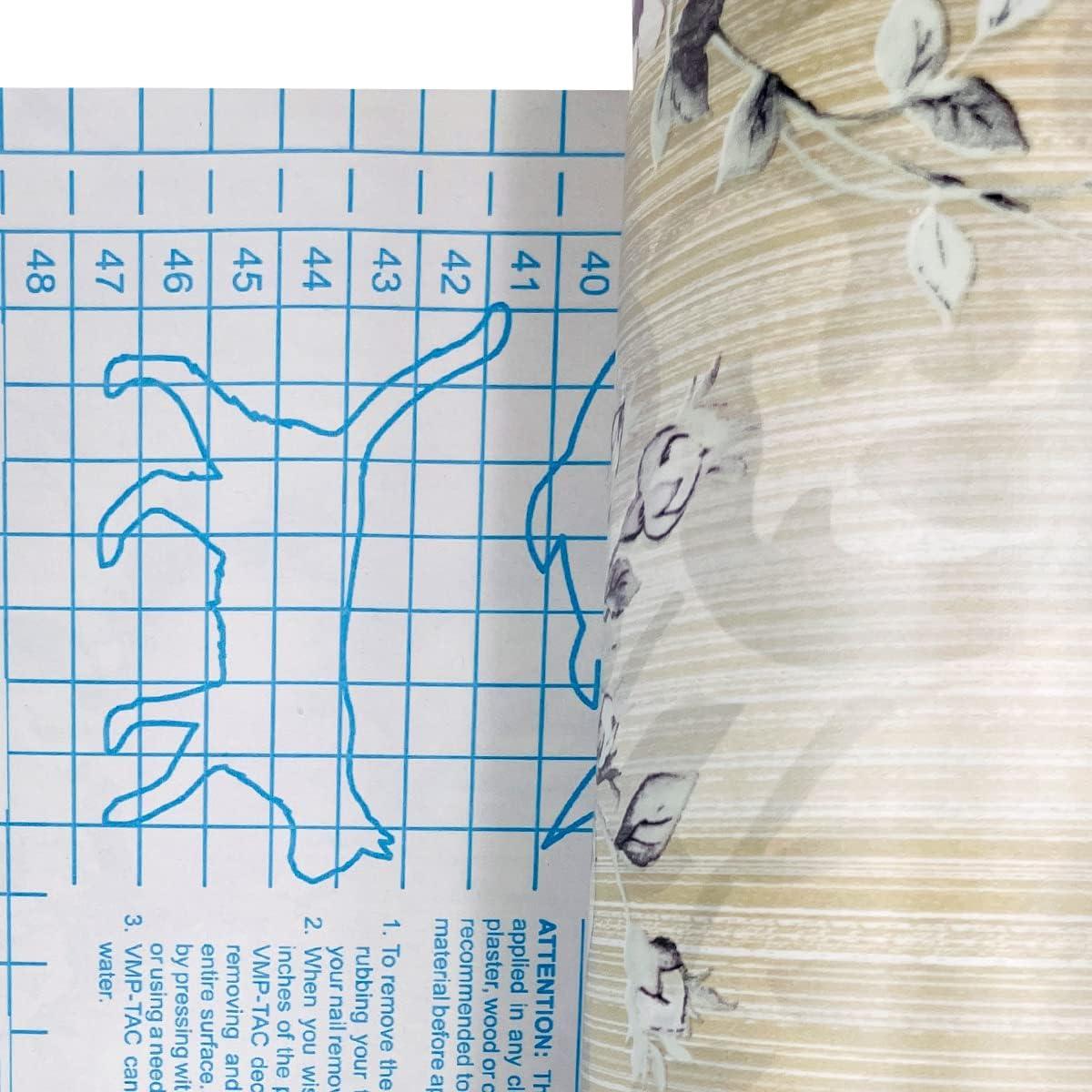 Forro Autoadhesivo Yifely Floral PVC 45cm x 3m Impermeable