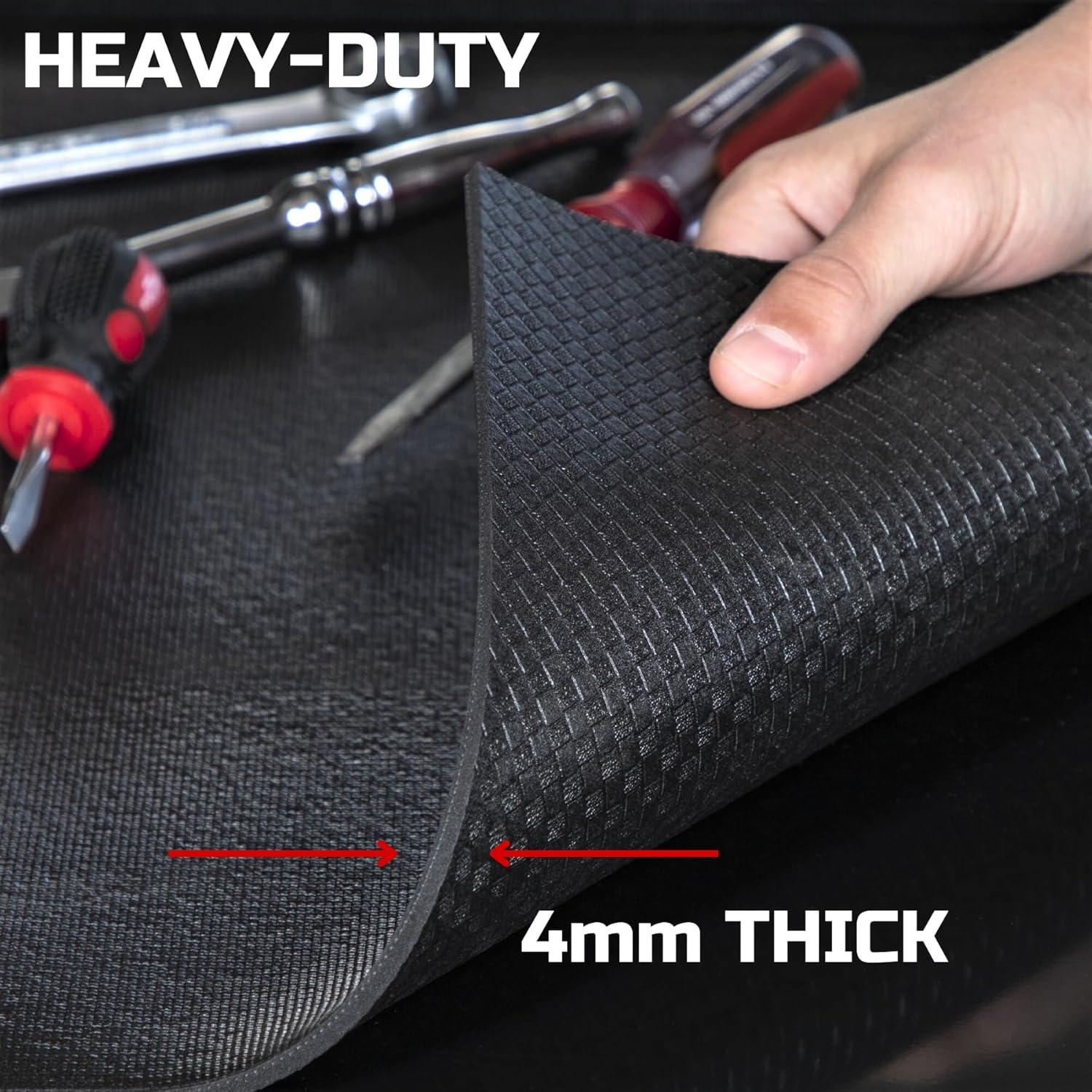 Forro de Caja de Herramientas ONREVA 76 cm x 9 m Negro Antideslizante