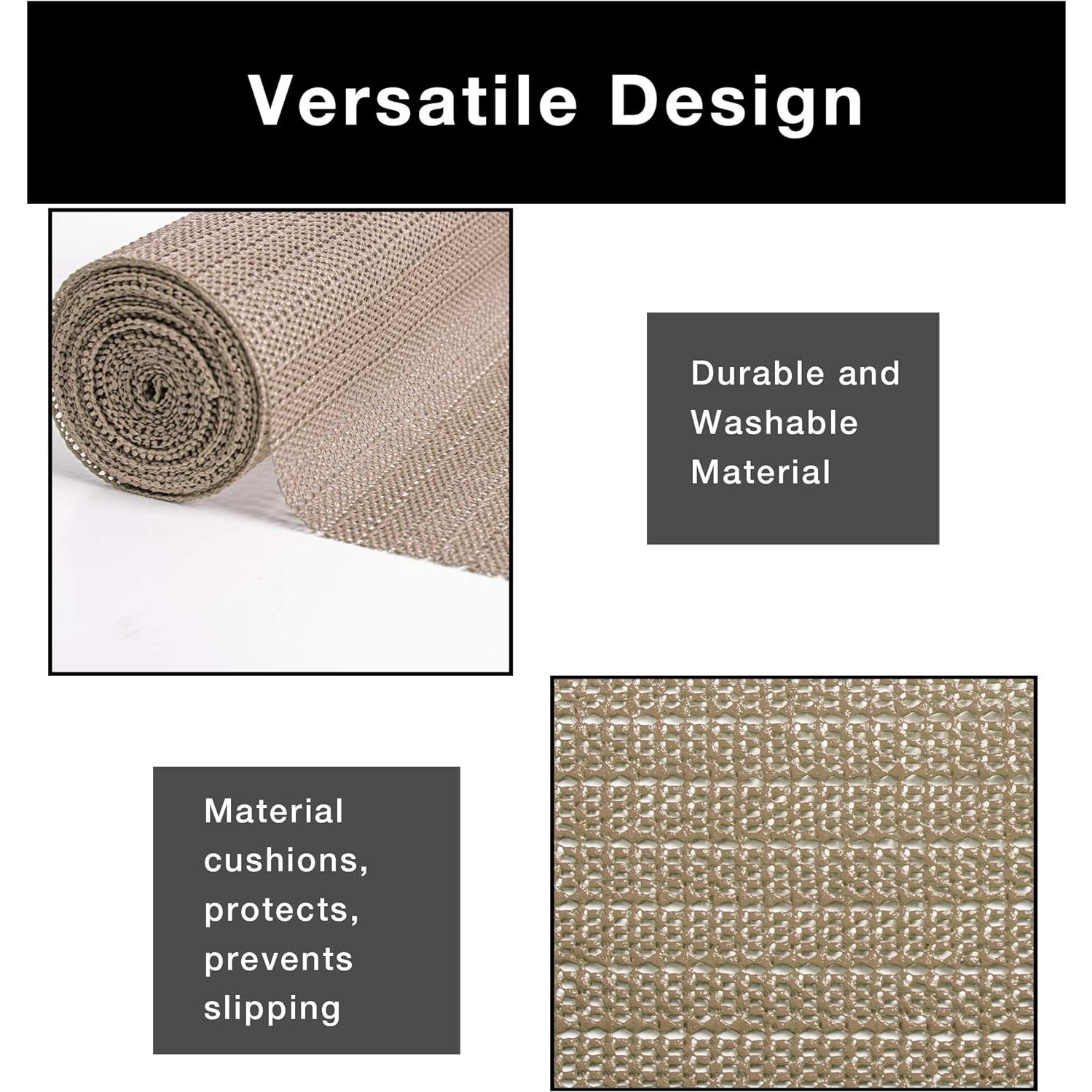 Forro de Estante Smart Design 30 cm x 4.57 m Taupe Antideslizante