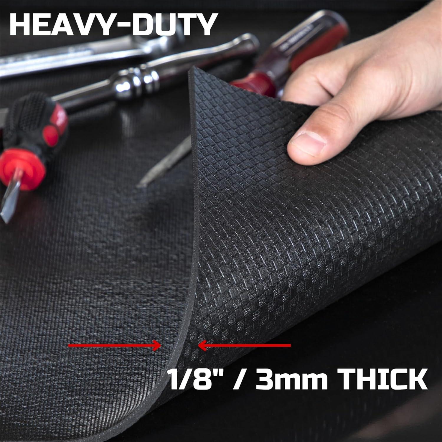 Forro de Caja de Herramientas ONREVA 61 cm x 3.66 m Negro Antideslizante