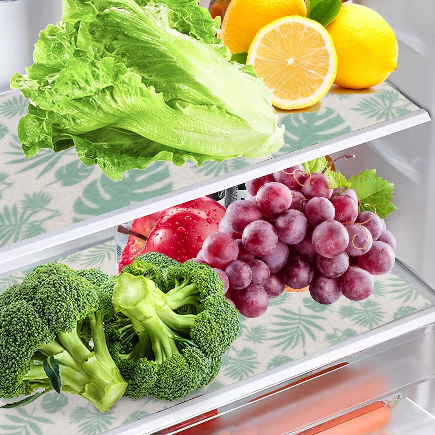 Paquete de 5 forros antideslizantes Ouvlaiz para refrigerador 30x60 cm