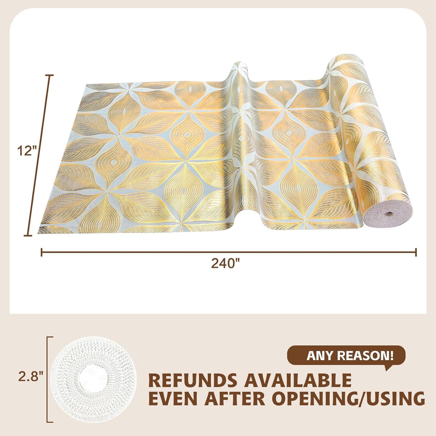 Forro de Cajón Impermeable Adwann 30.48 cm x 6.1 m Hoja de Oro