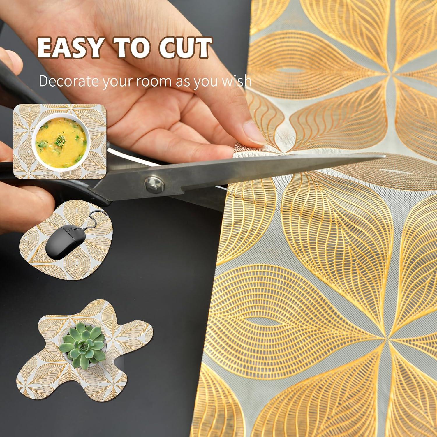 Forro de Cajón Impermeable Adwann 30.48 cm x 6.1 m Hoja de Oro