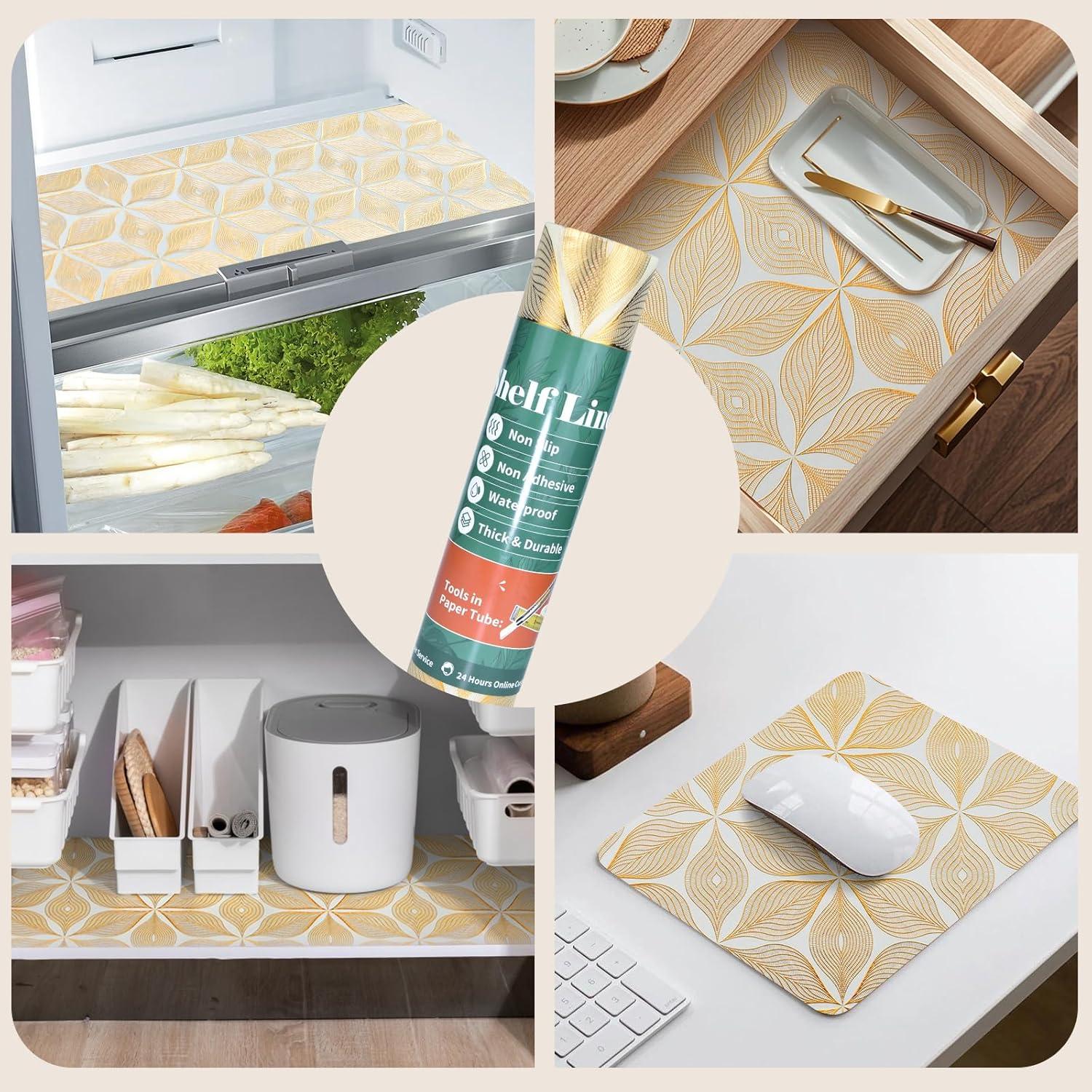 Forro de Cajón Impermeable Adwann 30.48 cm x 6.1 m Hoja de Oro