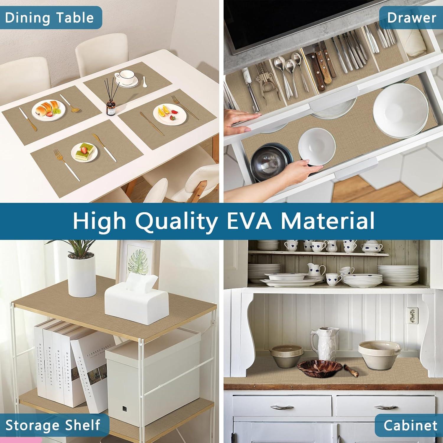 Forro de Estante Autoadhesivo HooTown Caqui 30x300 cm Impermeable