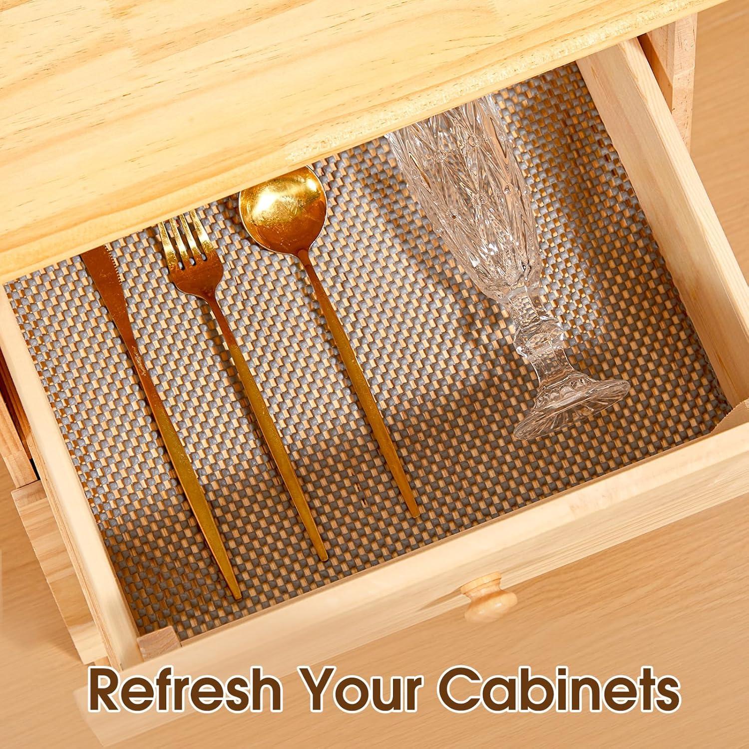 Forro de Estante Antideslizante ALIUNI Gris 30.48x304.8 cm