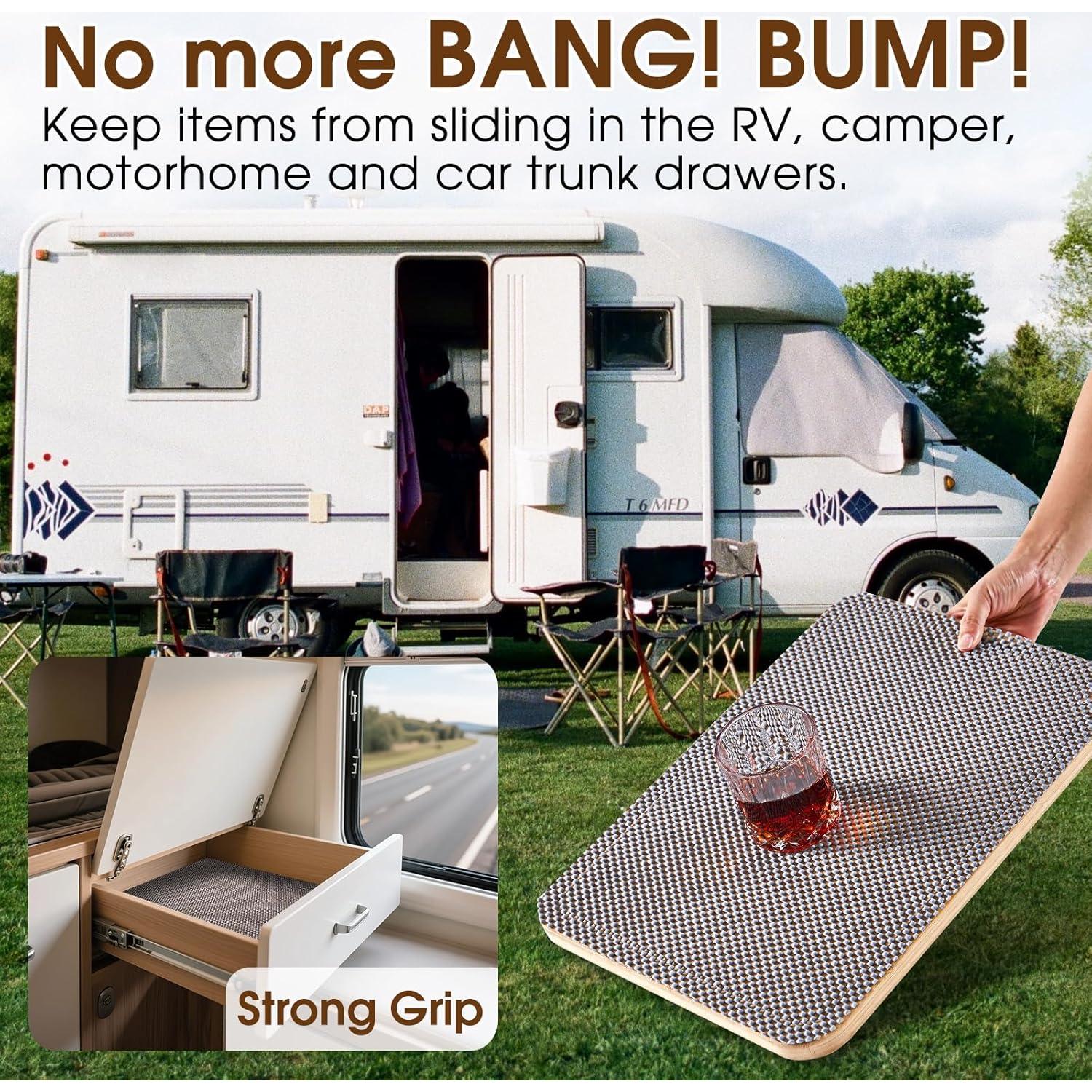 Forro de Estante Antideslizante ALIUNI Gris 30.48x304.8 cm