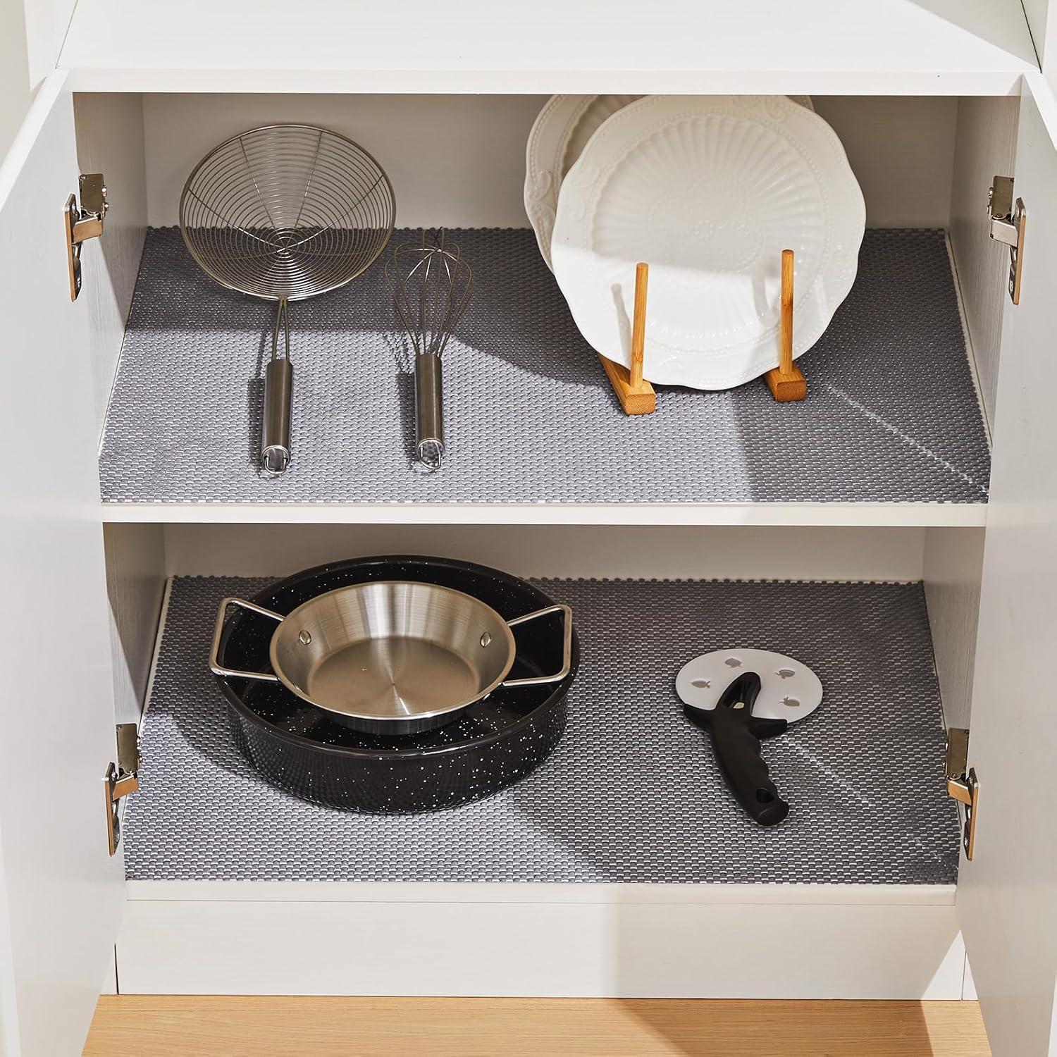 Forro de Estante Antideslizante ALIUNI Gris 30.48x304.8 cm