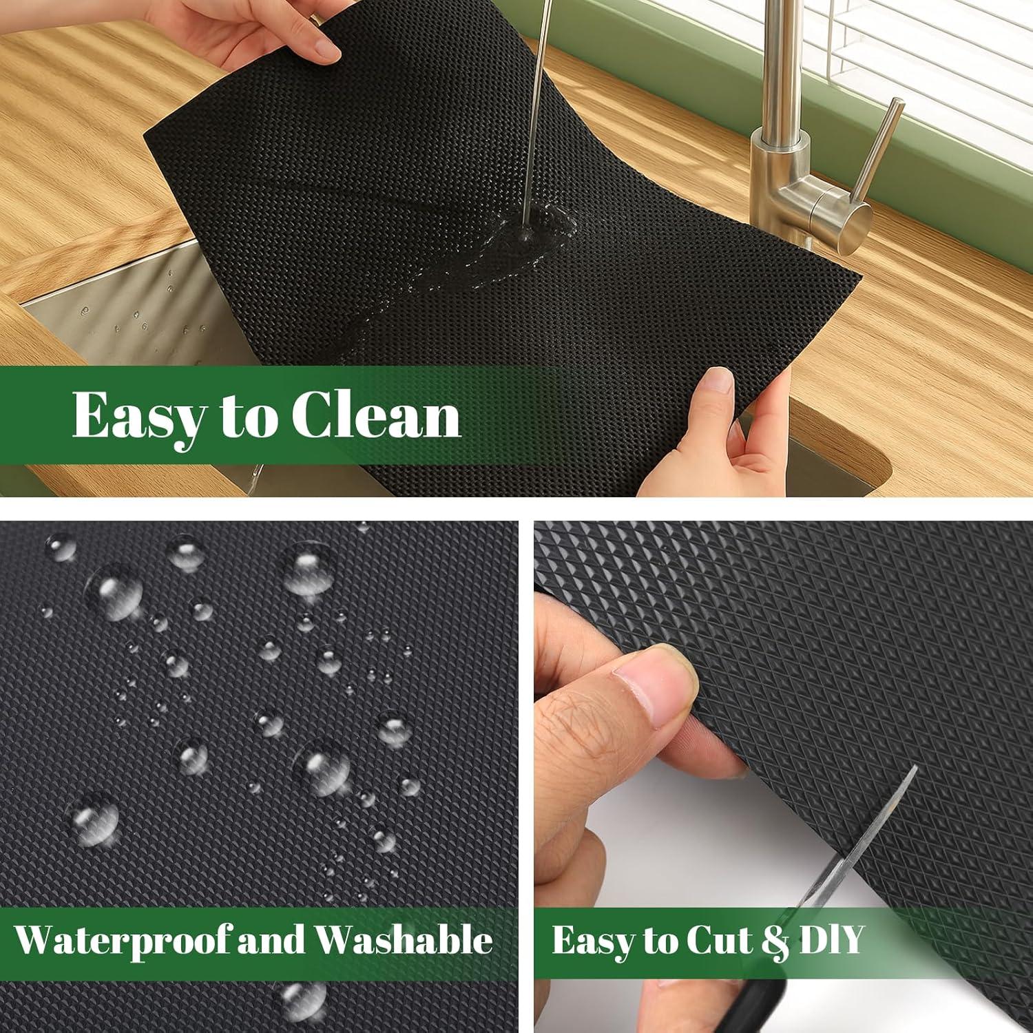 Forro de Estante Antideslizante Hoplaep 91.5 cm x 3.05 m Negro