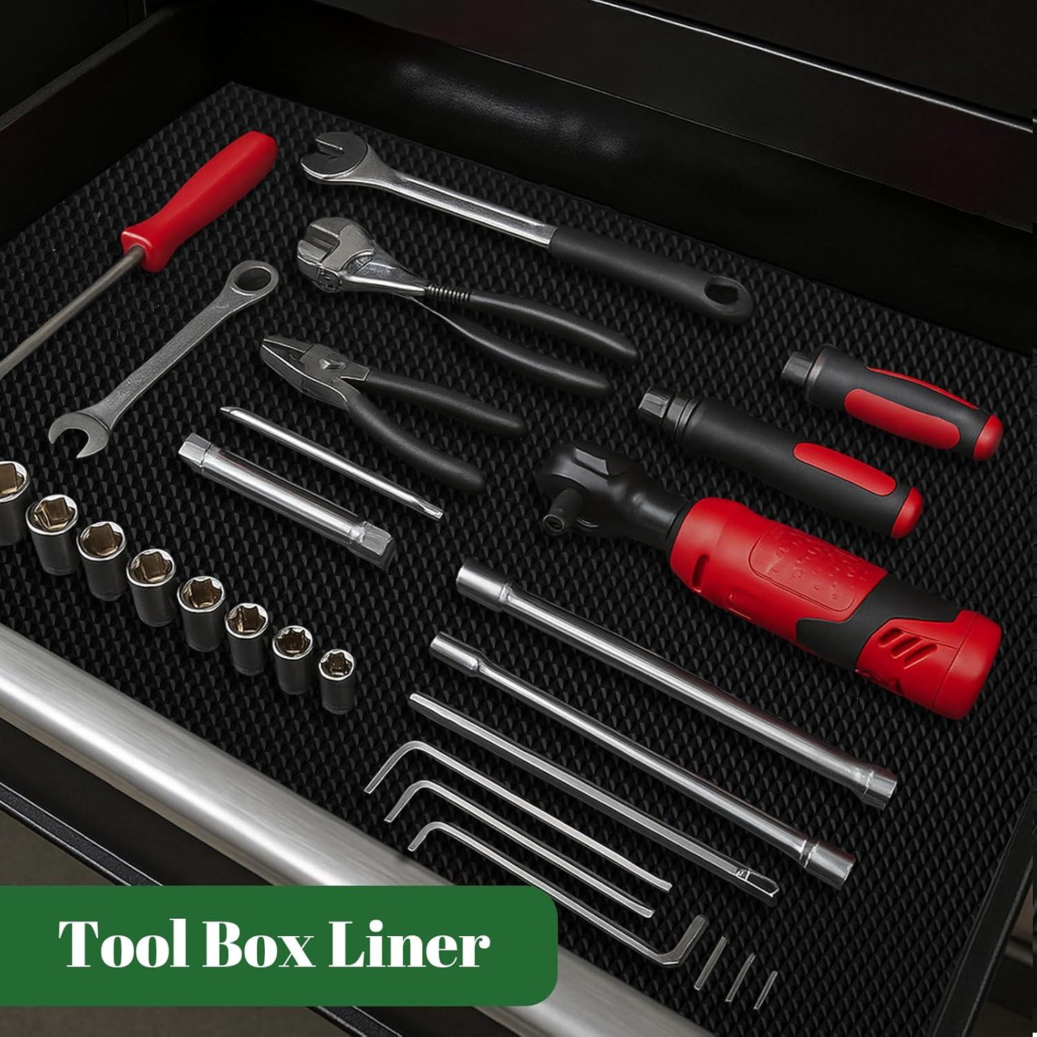 Forro de Estante Antideslizante Hoplaep 91.5 cm x 3.05 m Negro