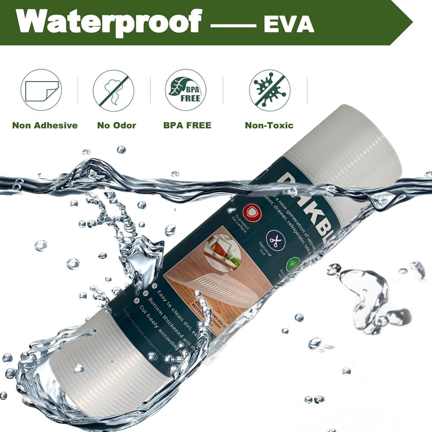 Forro de Estante Antideslizante DHKBL 35.56 cm x 609.6 cm Transparente