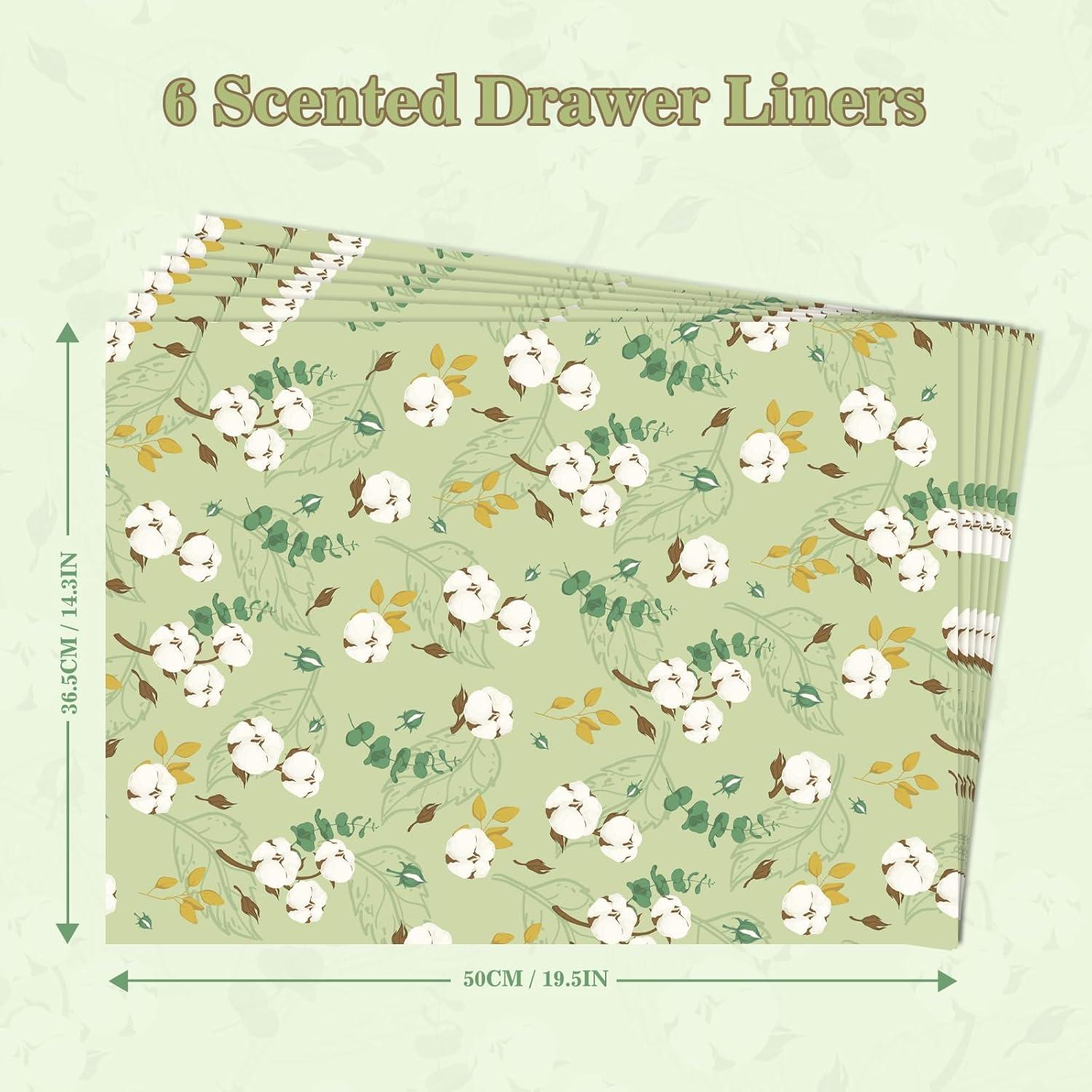 Forros de Cajón Aromatizados SCENTORINI Algodón Limpio - 6 Hojas