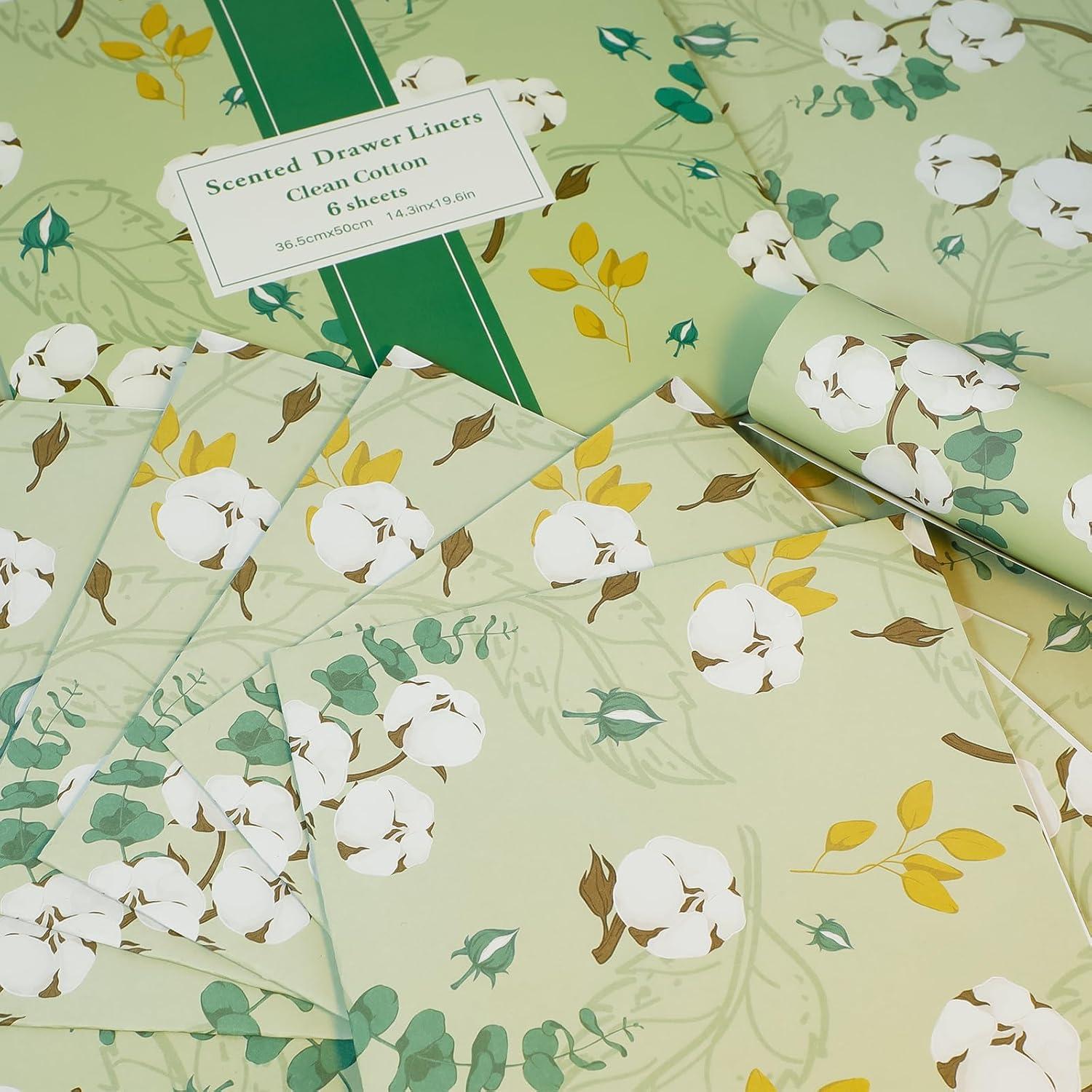 Forros de Cajón Aromatizados SCENTORINI Algodón Limpio - 6 Hojas