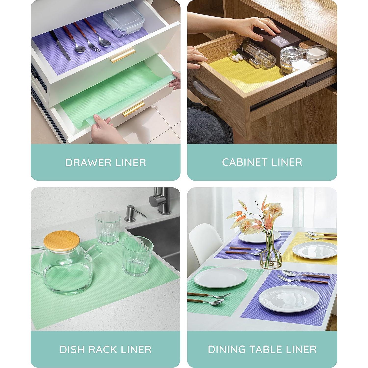 Forros de Estante de Refrigerador July Home - 6 Paquetes 44.9x29 cm