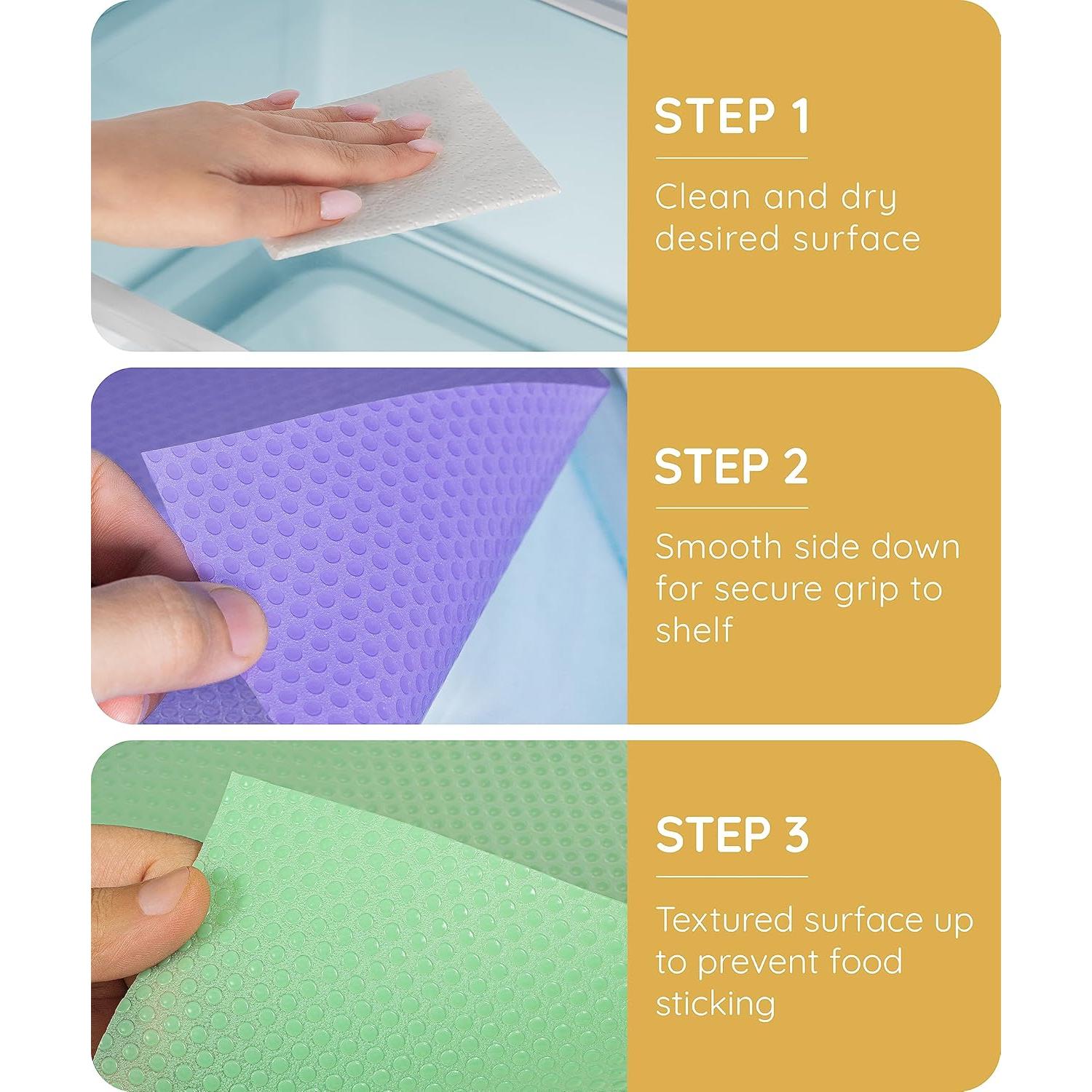 Forros de Estante de Refrigerador July Home - 6 Paquetes 44.9x29 cm