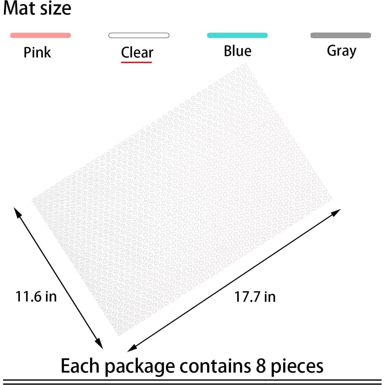 Forros de Refrigerador Tigbrother 8 Unidades 45x29 cm Transparentes
