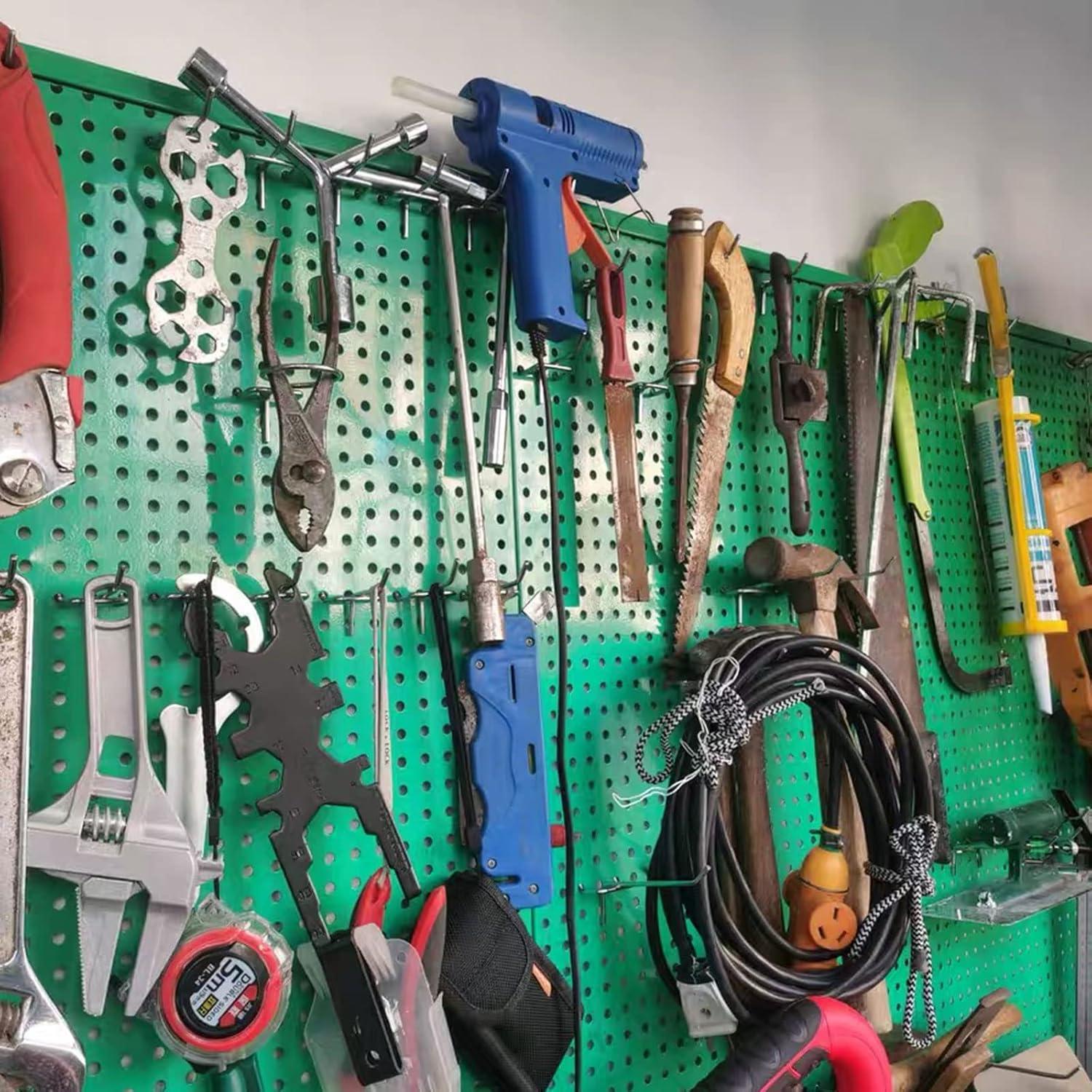 Ganchos para Tablero de Clavos SENENQU 10 cm 100 Piezas Metal