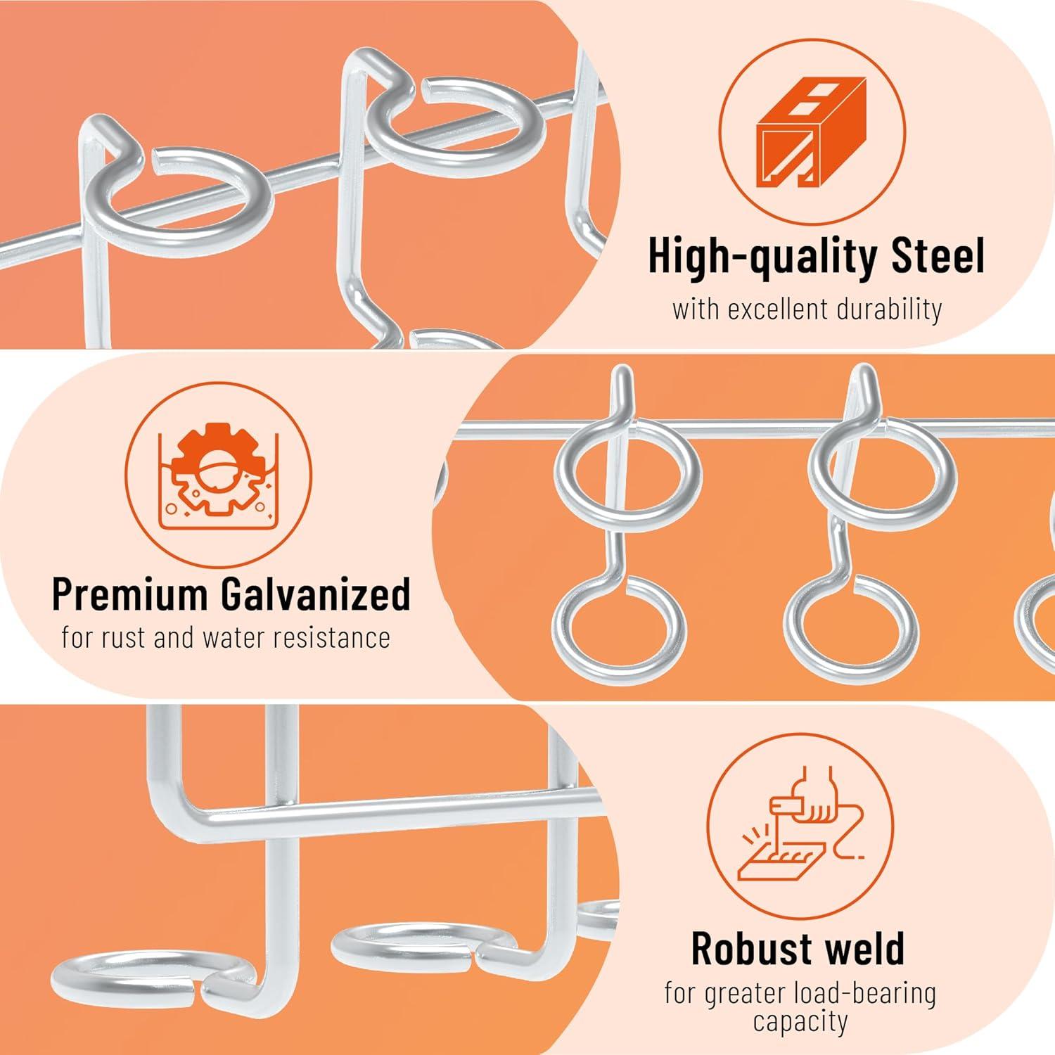 Soporte para Destornilladores HUHOLE 4 Piezas Acero Inoxidable