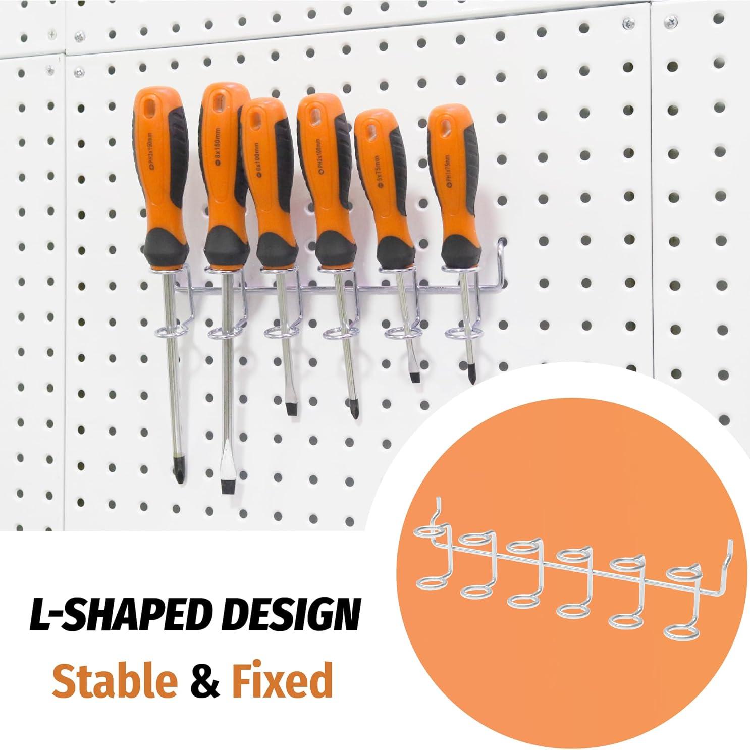 Soporte para Destornilladores HUHOLE 4 Piezas Acero Inoxidable