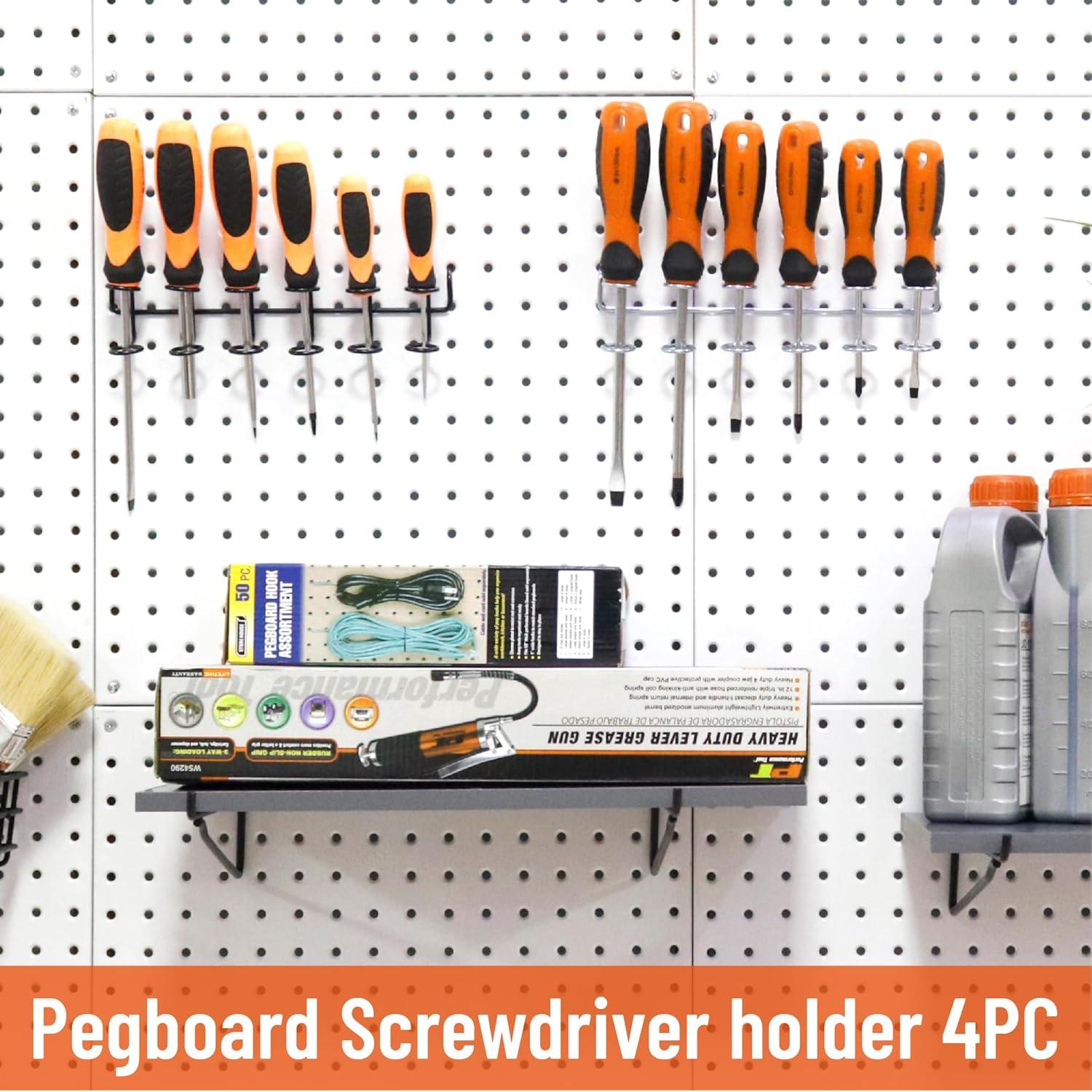 Soporte para Destornilladores HUHOLE 4 Piezas Acero Inoxidable