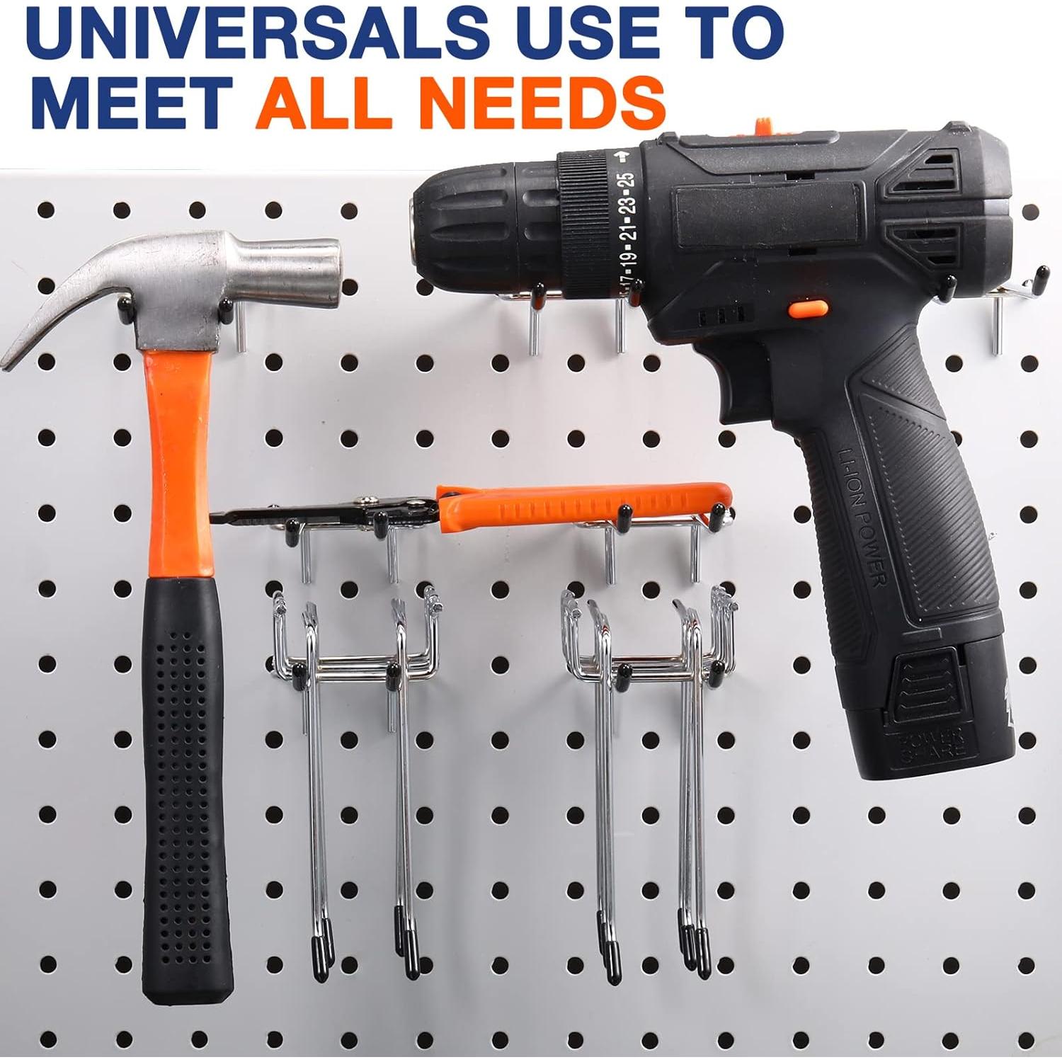 Paquete de 50 Ganchos Doble Brazo Shimeyao para Tablero de Clavos