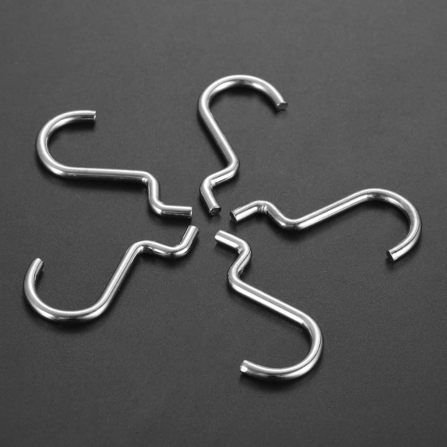 Ganchos de Metal para Tablero Perforado dophee - 10 Piezas 35x31mm