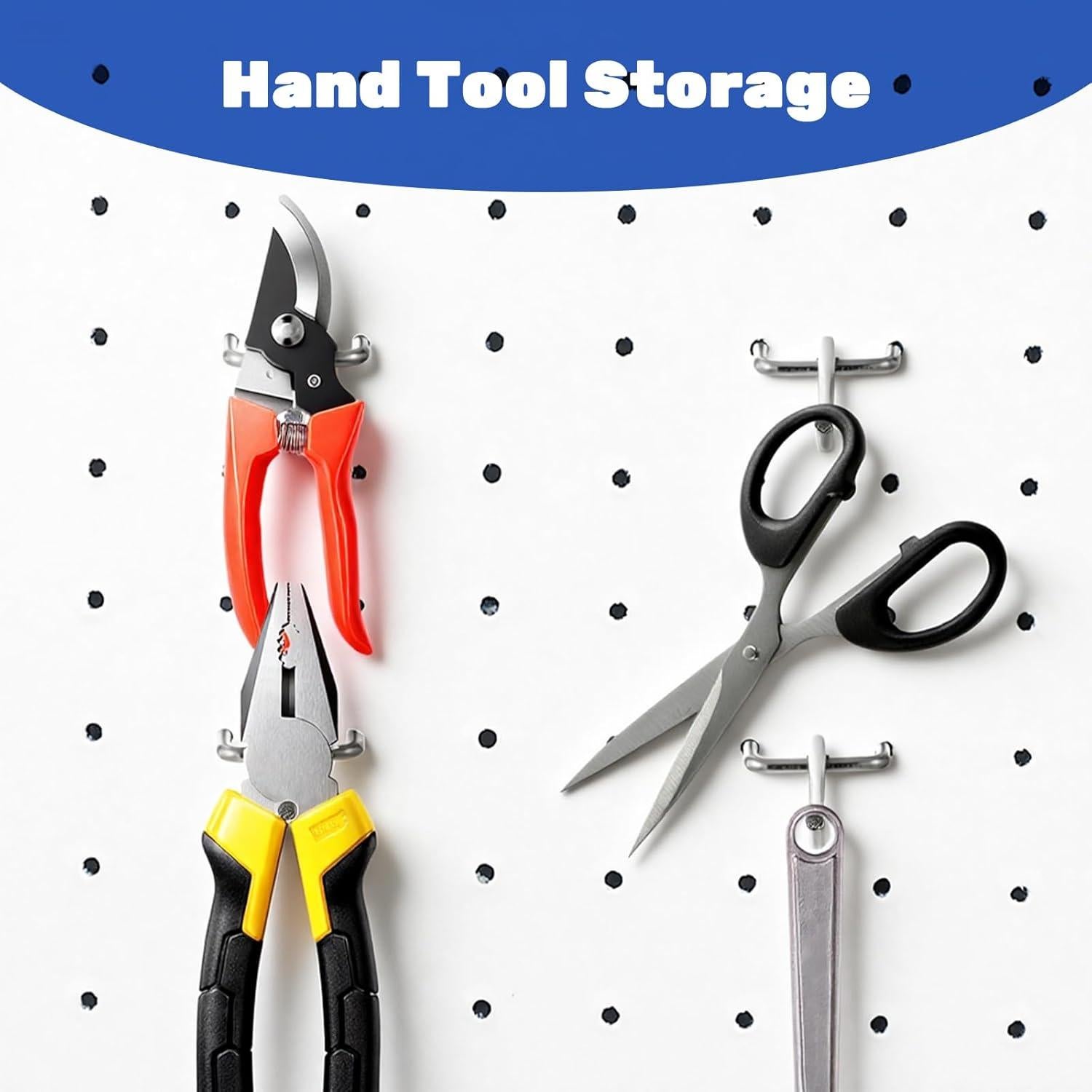 100 Ganchos de Acero Inoxidable LIQWEI para Tablero de Clavos 10 cm