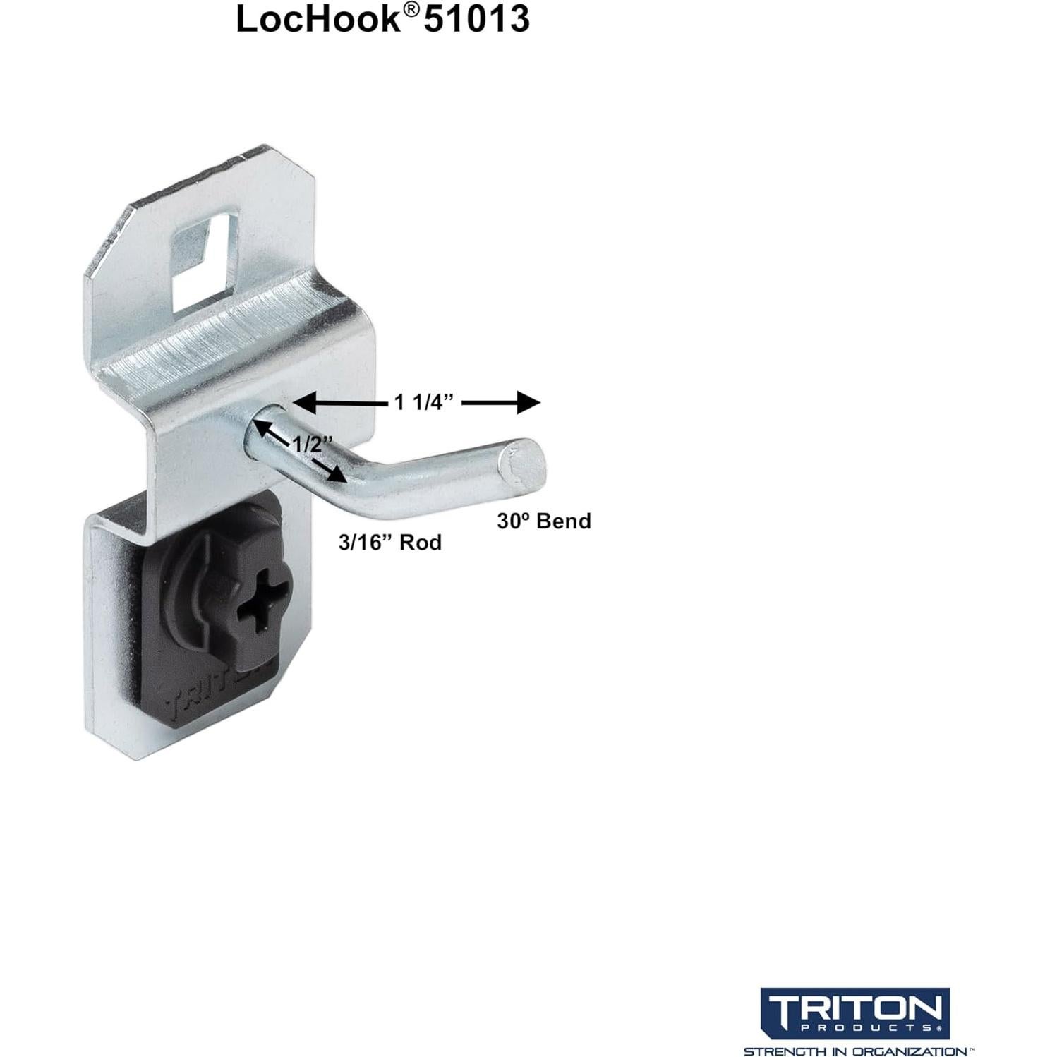 Gancho de tablero de clavijas Triton Products 1.27 cm 5 pk