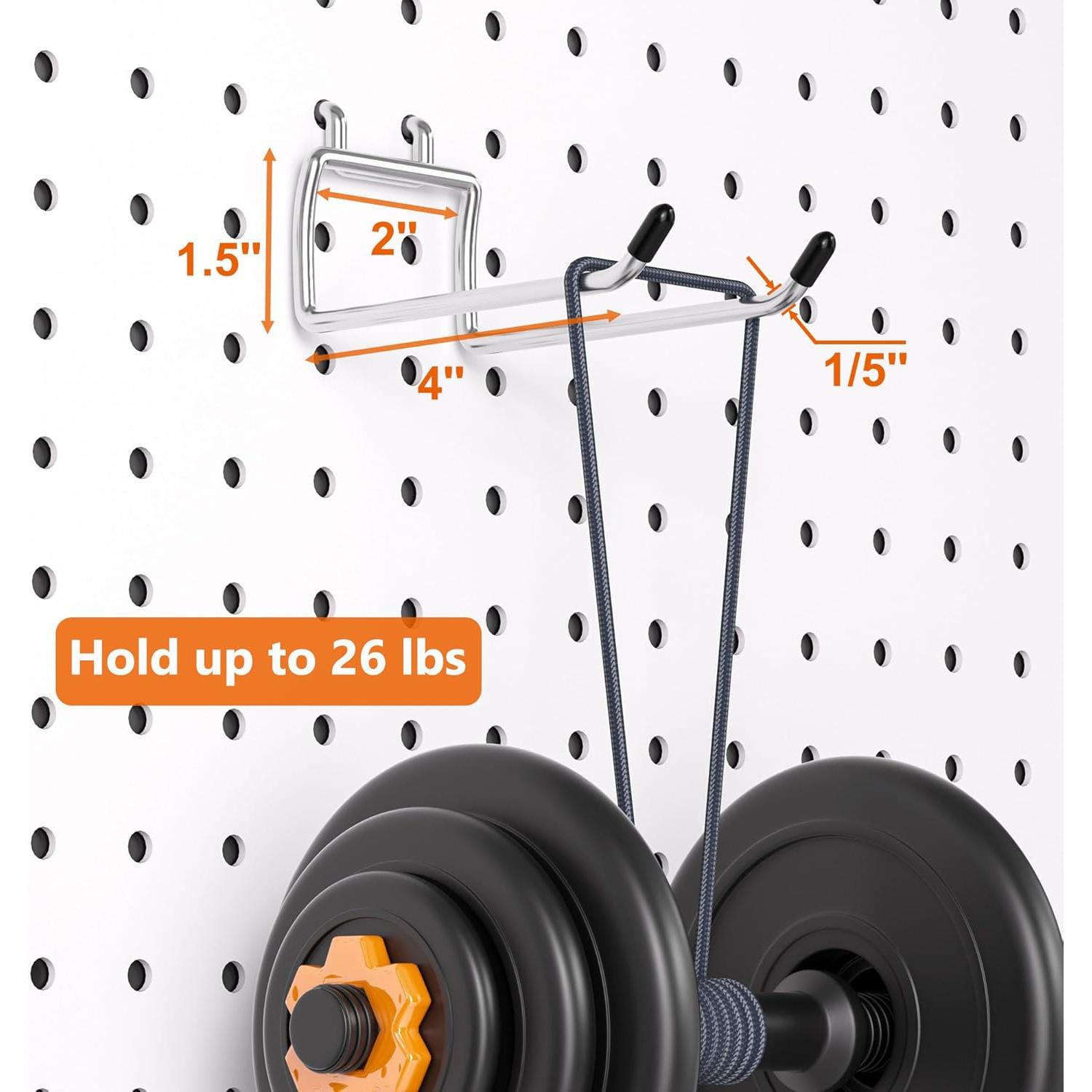 Ganchos de Tablero de Clavos FRIMOONY 12 Piezas 10 cm Alta Resistencia
