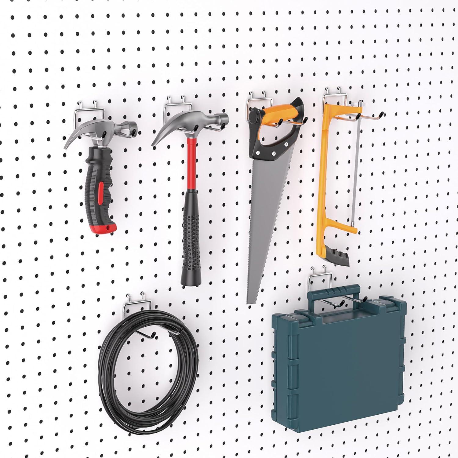 Ganchos de Tablero de Clavos FRIMOONY 12 Piezas 10 cm Alta Resistencia