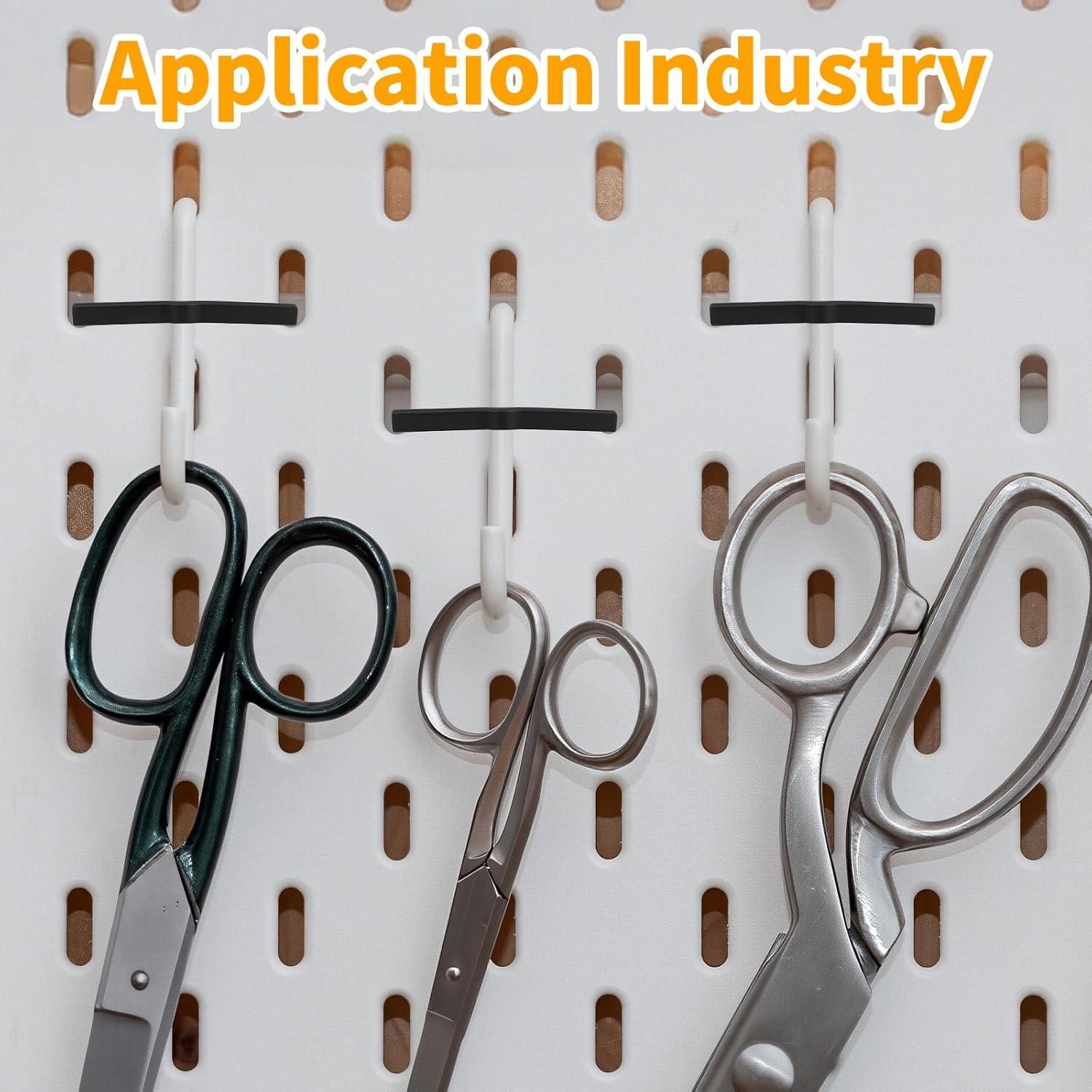 50 Clips de Gancho para Tablero de Perforación Pretwad - Negro