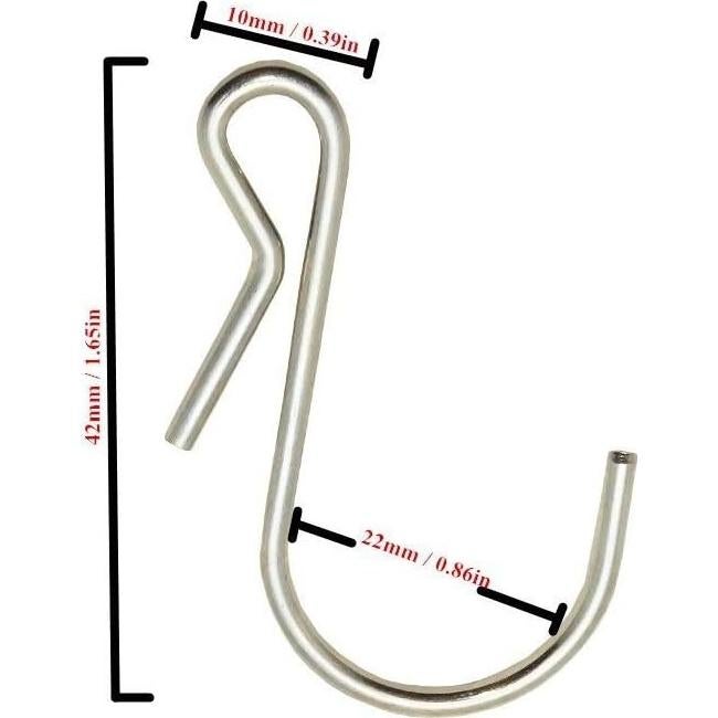 Ganchos Colgantes de Hierro LJY - 50 Piezas Alta Resistencia