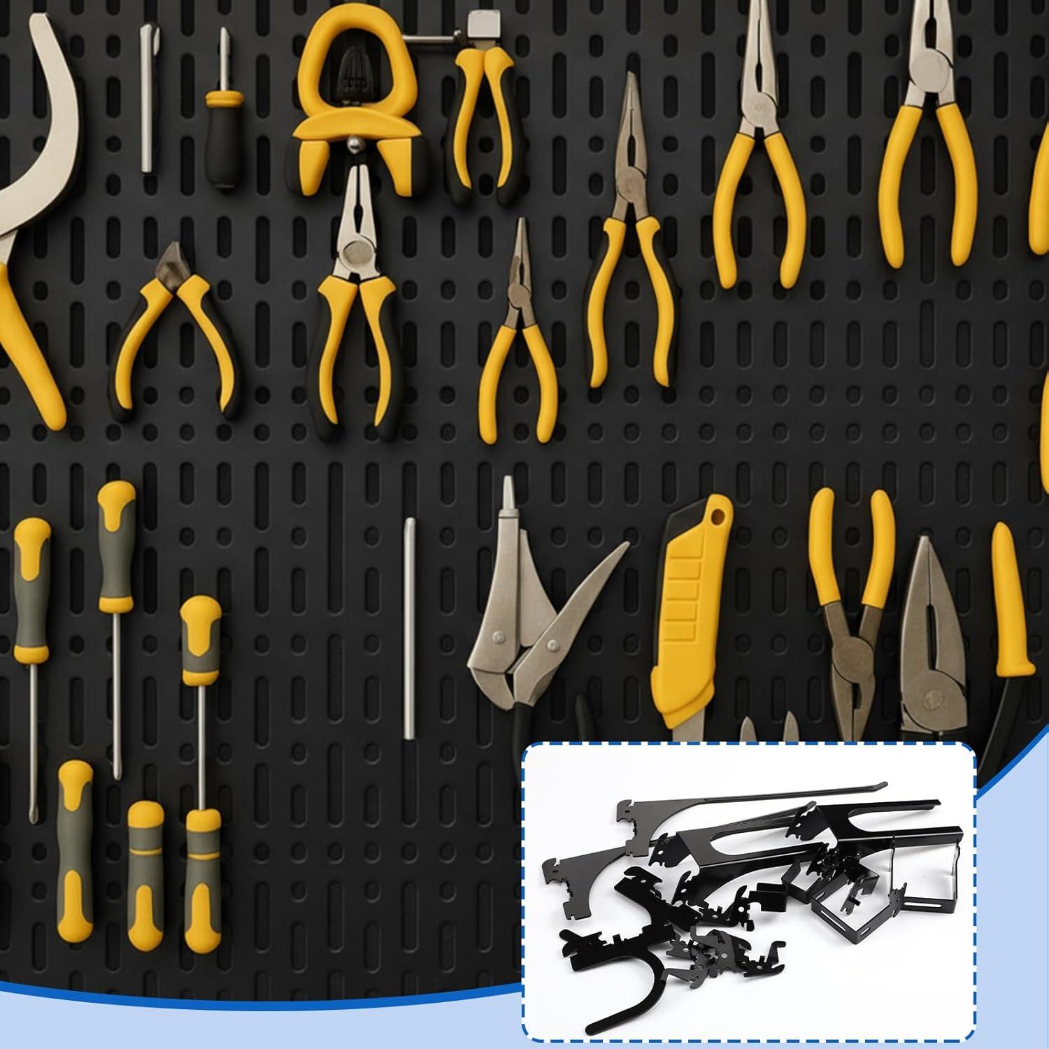 Juego de Ganchos de Metal Zonon 52 Pcs para Paneles Ranurados